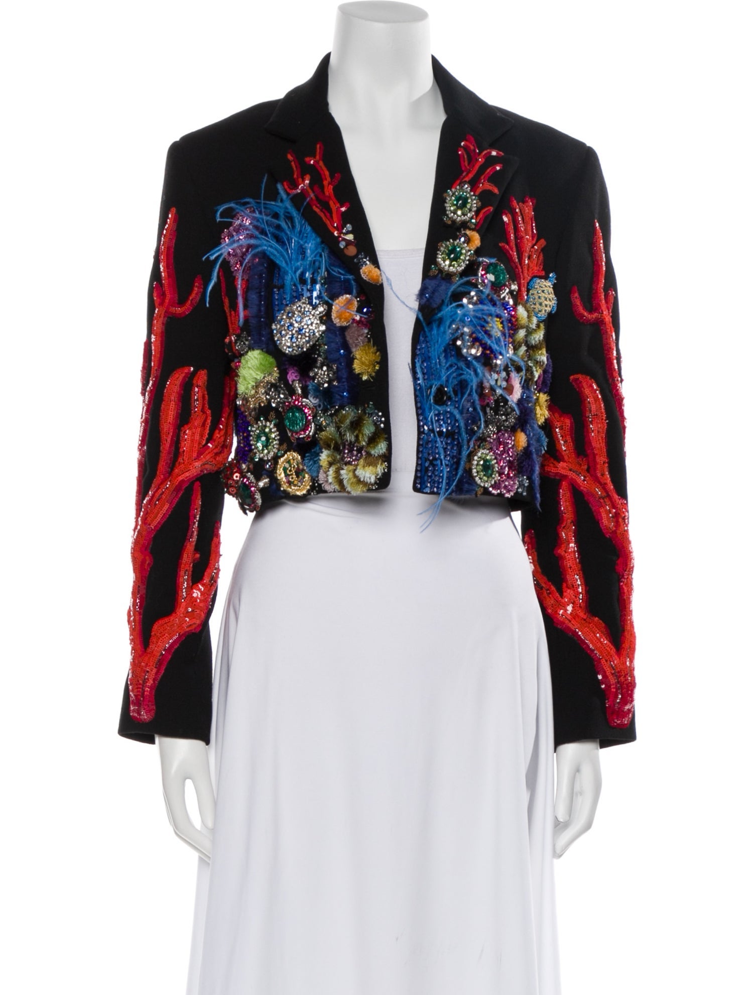 Libertine Wool Floral Print Evening Jacket