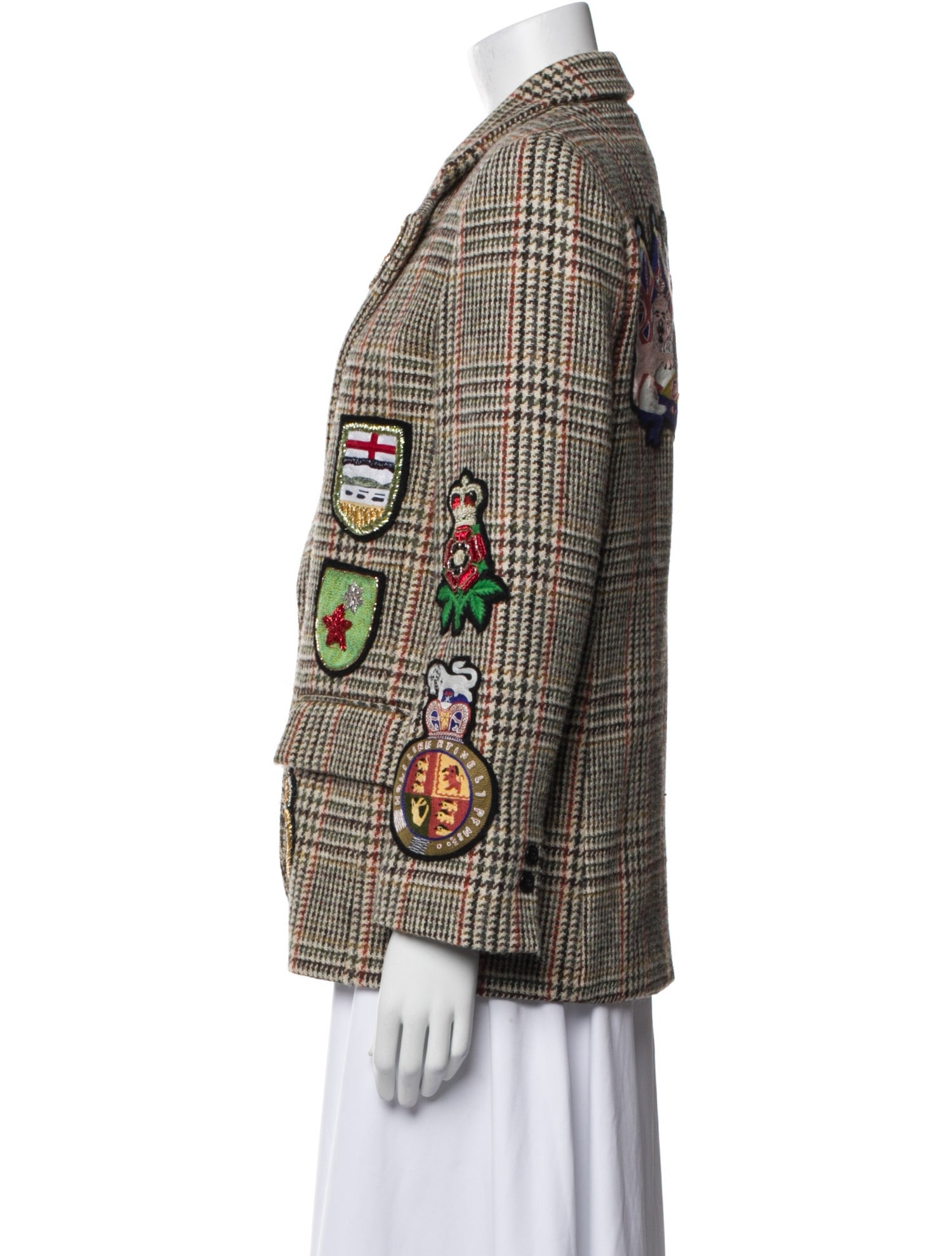 Libertine Wool Printed Blazer