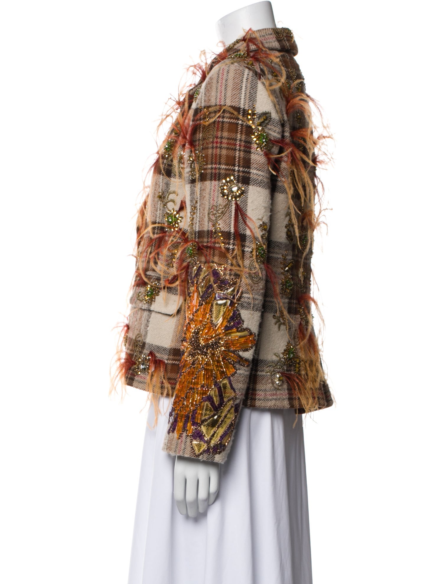 Libertine Plaid Print Blazer