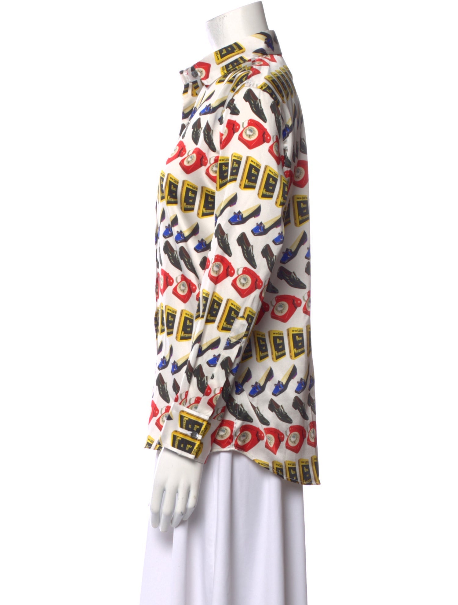 Libertine Silk Printed Button-Up Top w/ Tags