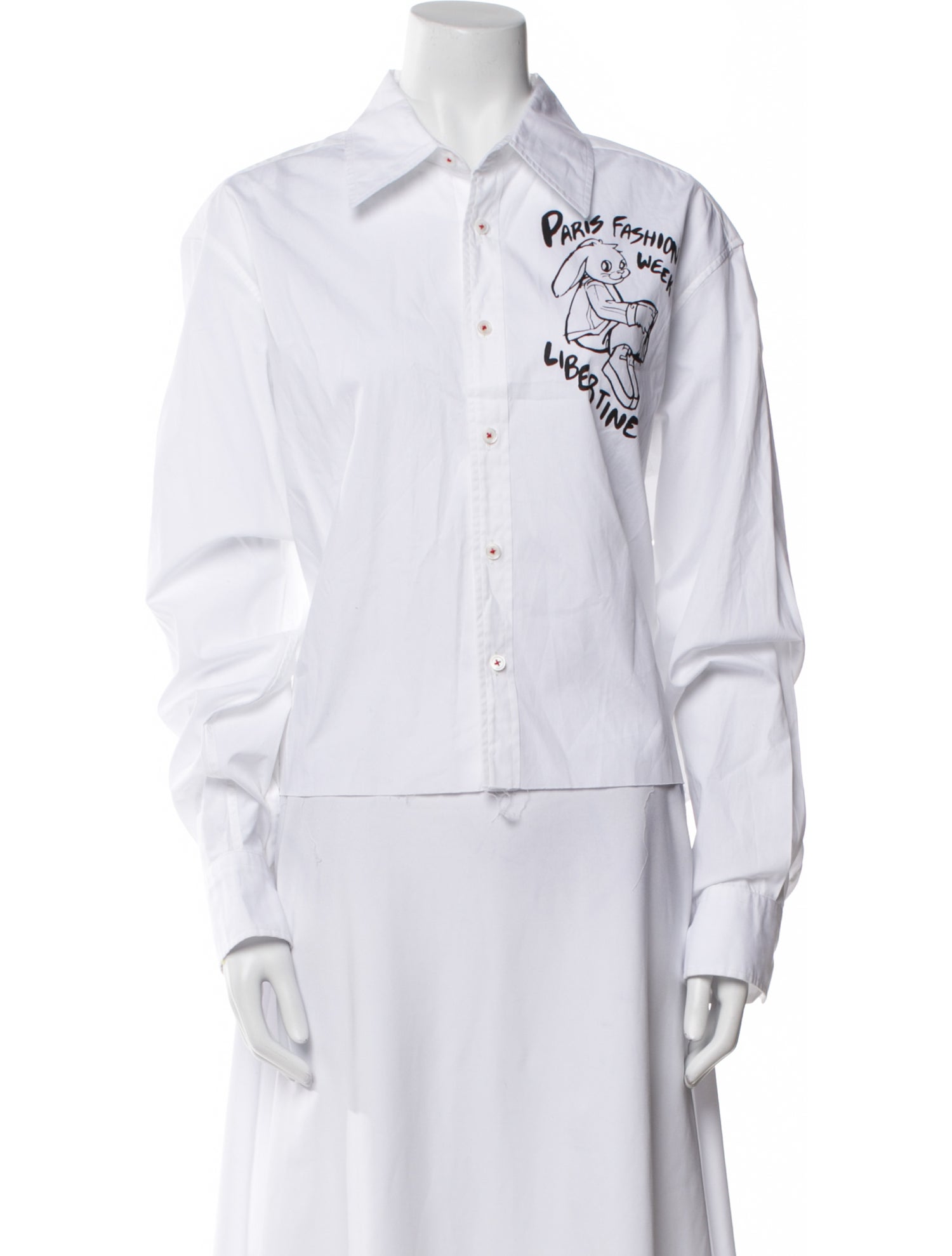 Libertine Long Sleeve Button-Up Top