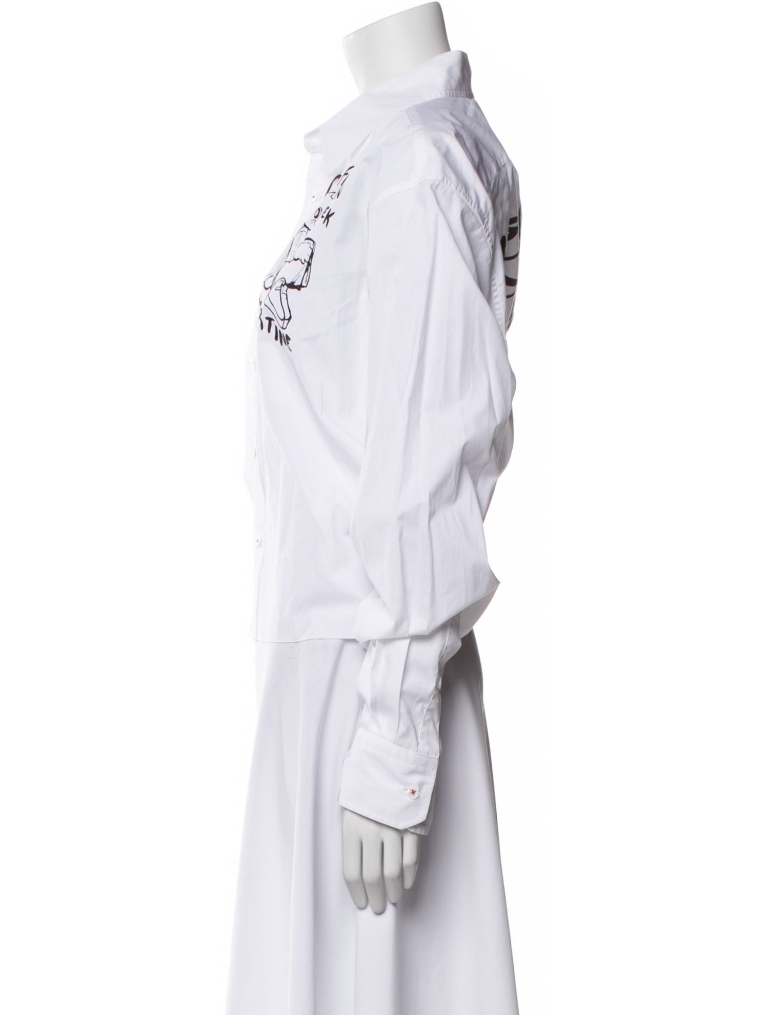 Libertine Long Sleeve Button-Up Top