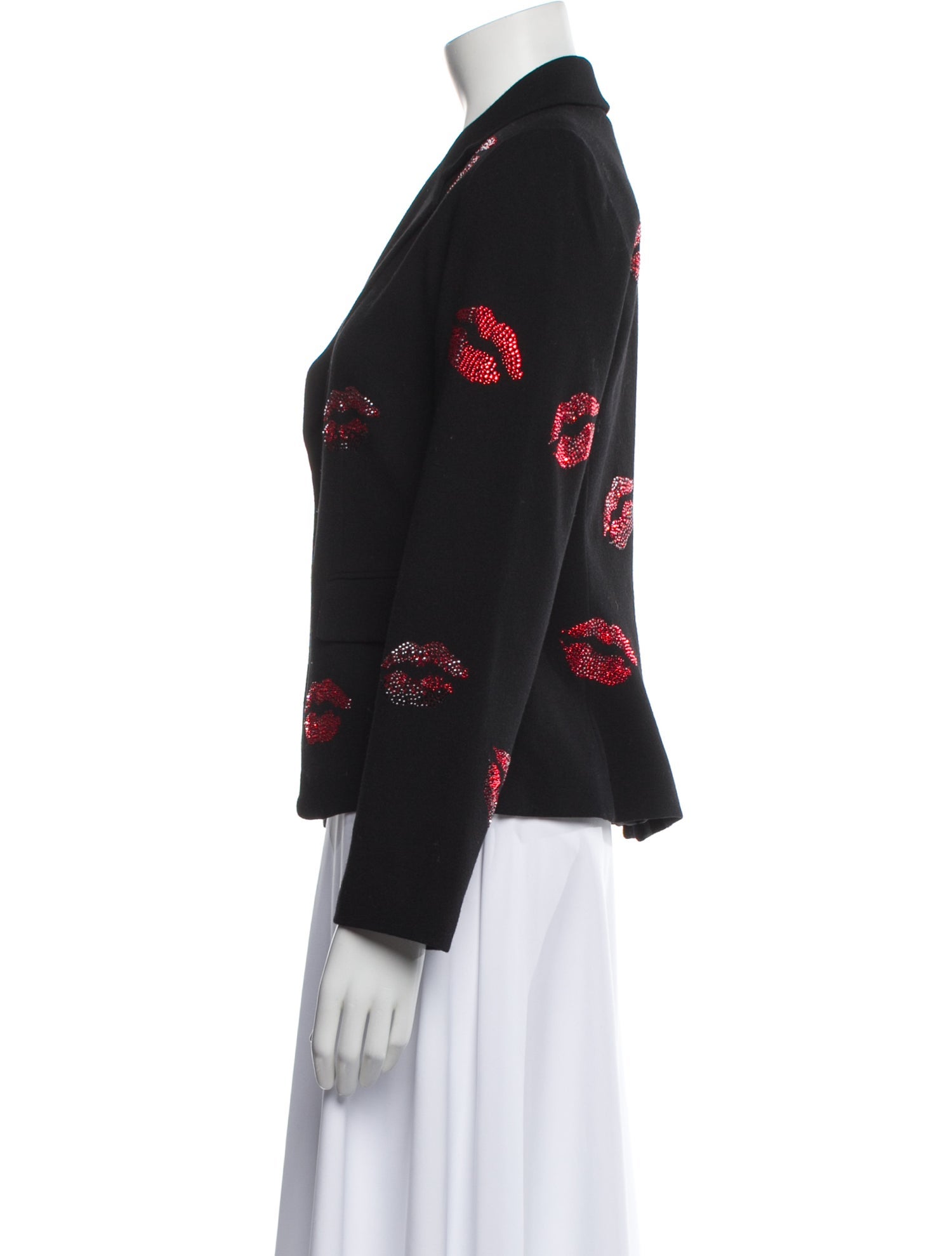 Libertine Wool Printed Blazer