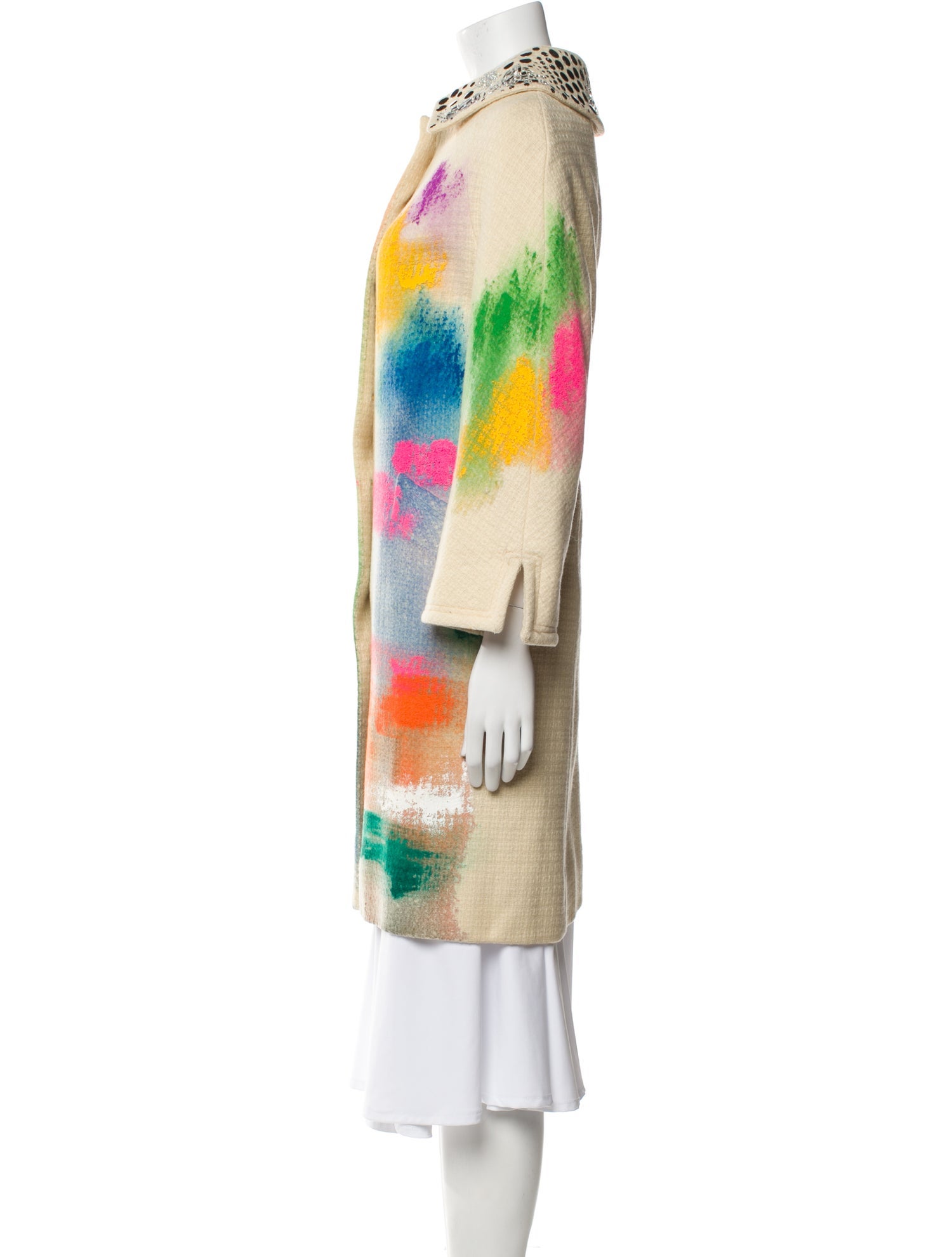 Libertine Tie-Dye Print Trench Coat