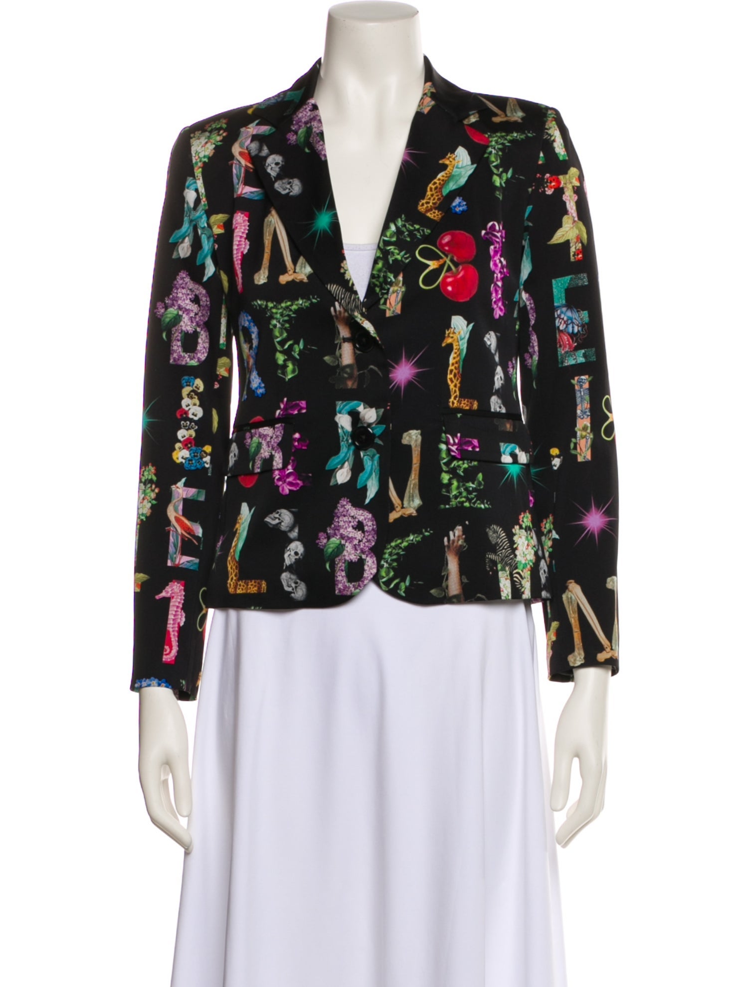 Libertine Silk Floral Print Blazer