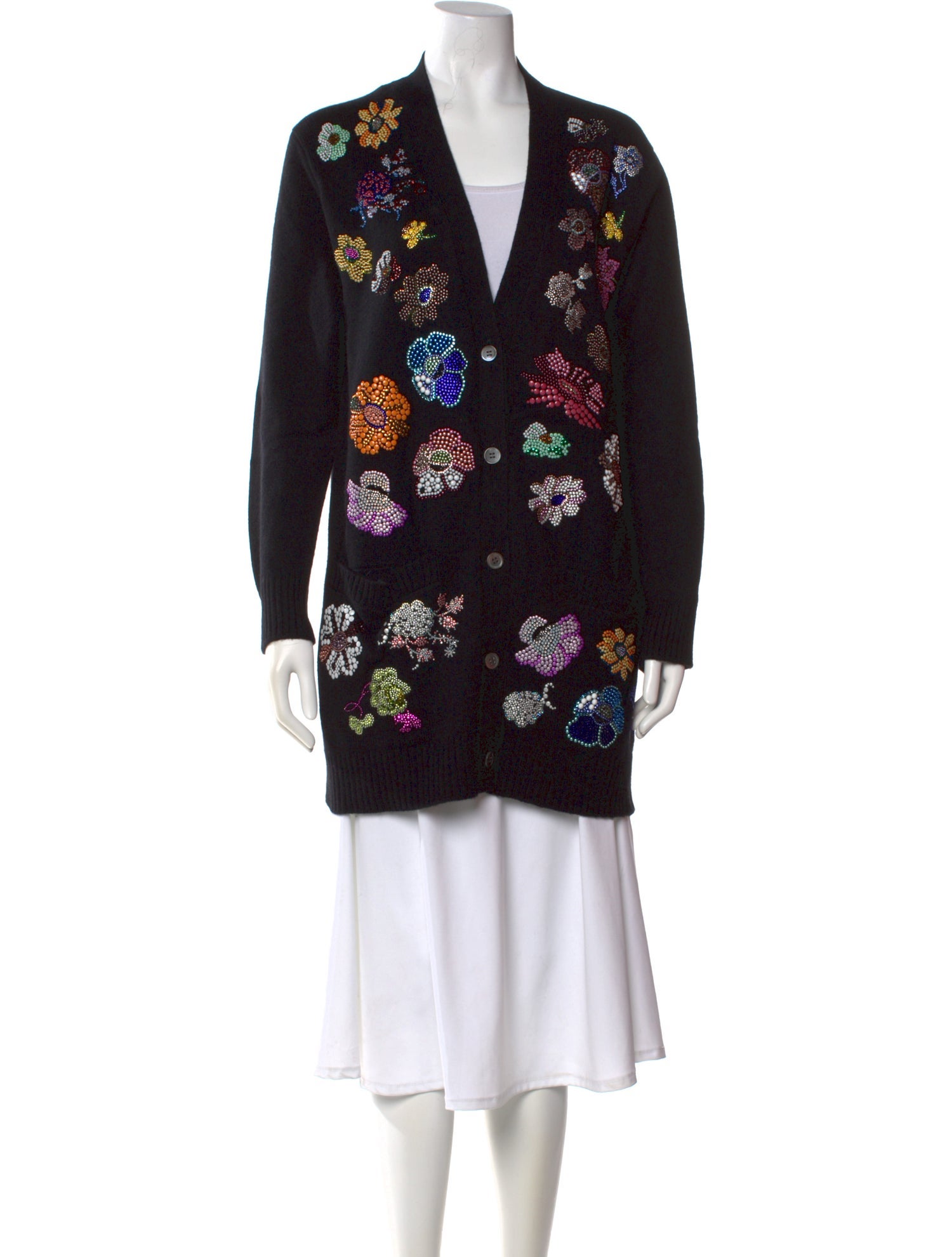 Libertine Cashmere Floral Print Sweater