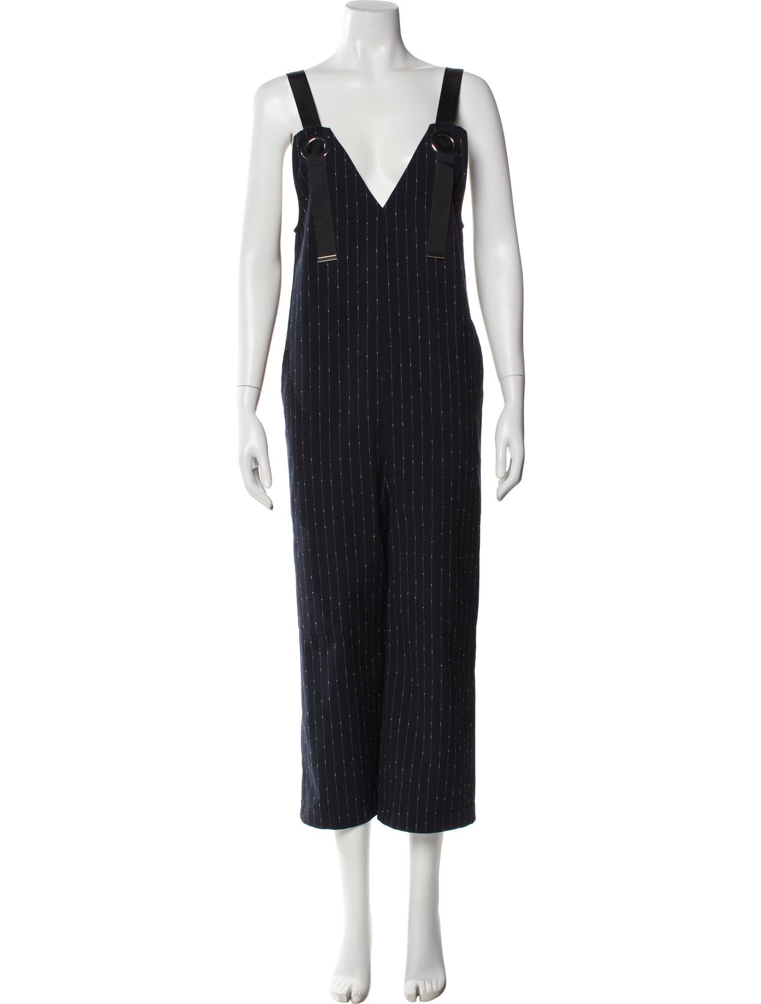 Libertine Striped Plunge Neckline Jumpsuit