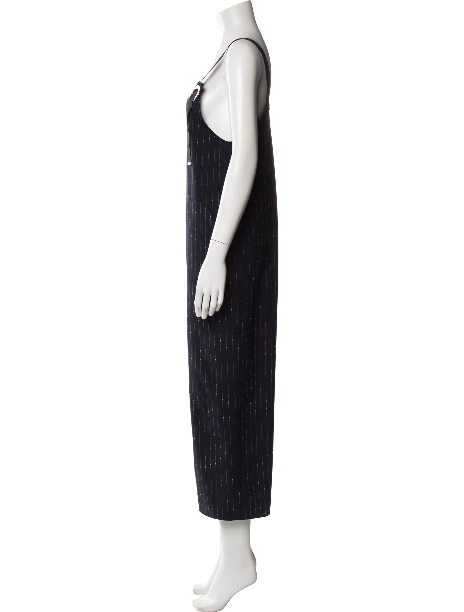 Libertine Striped Plunge Neckline Jumpsuit