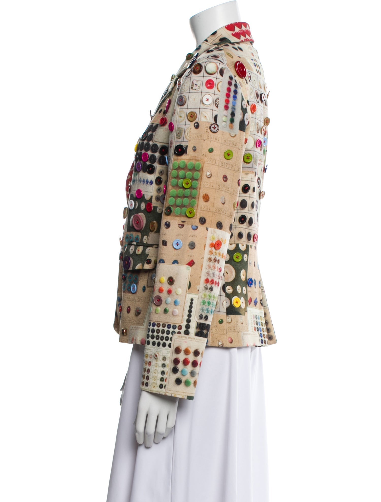 Libertine Wool Printed Blazer