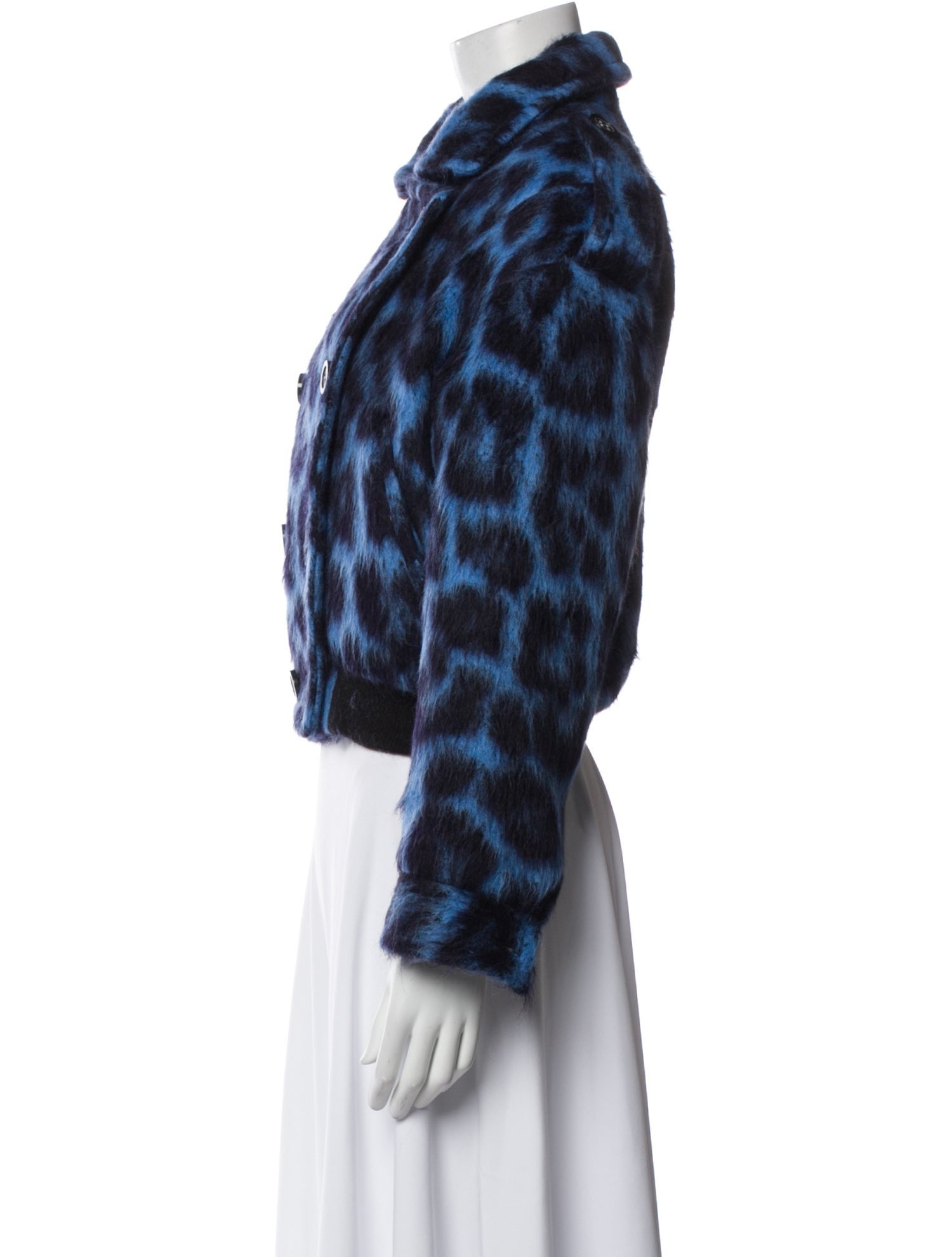Libertine Alpaca Animal Print Faux Fur Jacket
