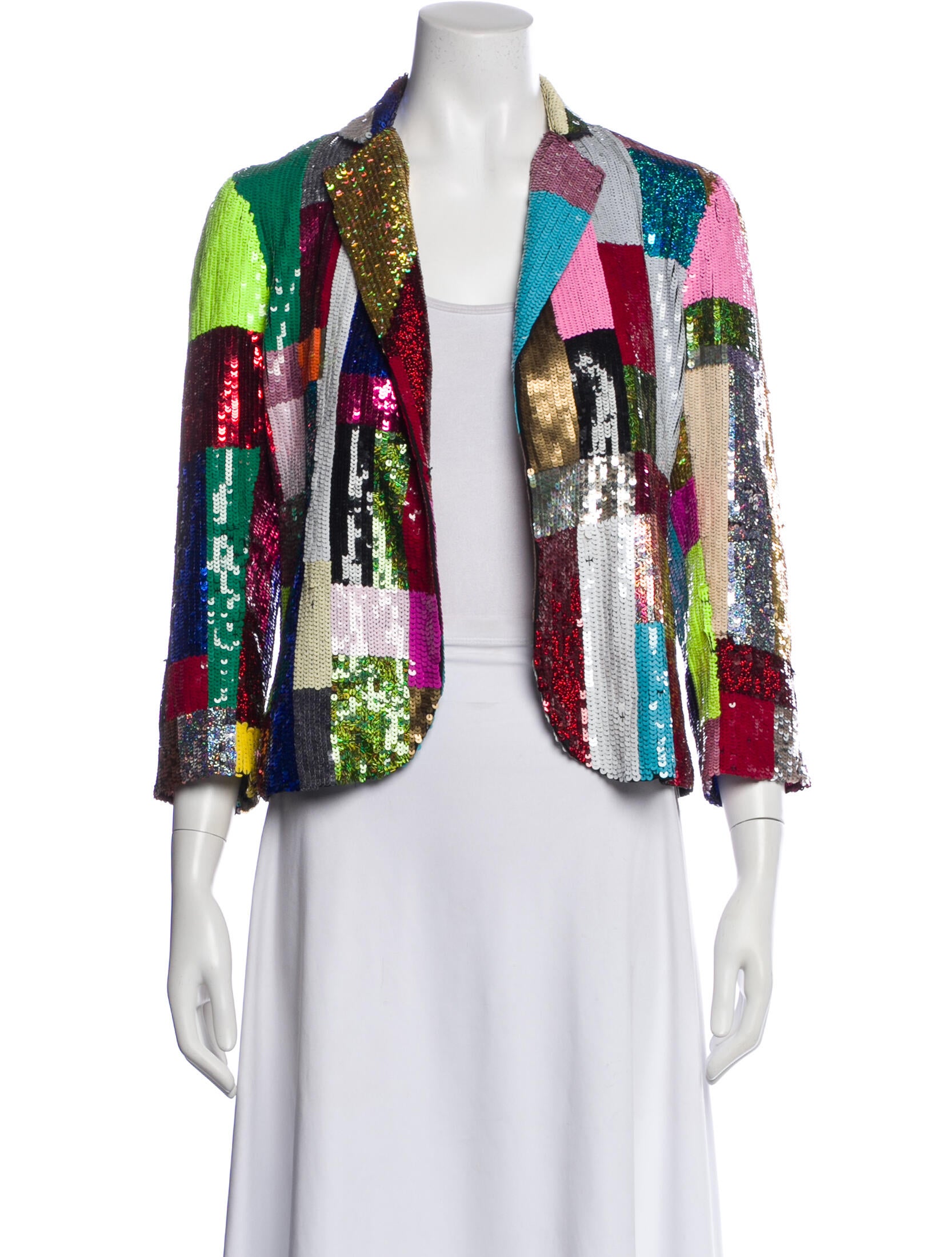 Libertine Colorblock Pattern Blazer