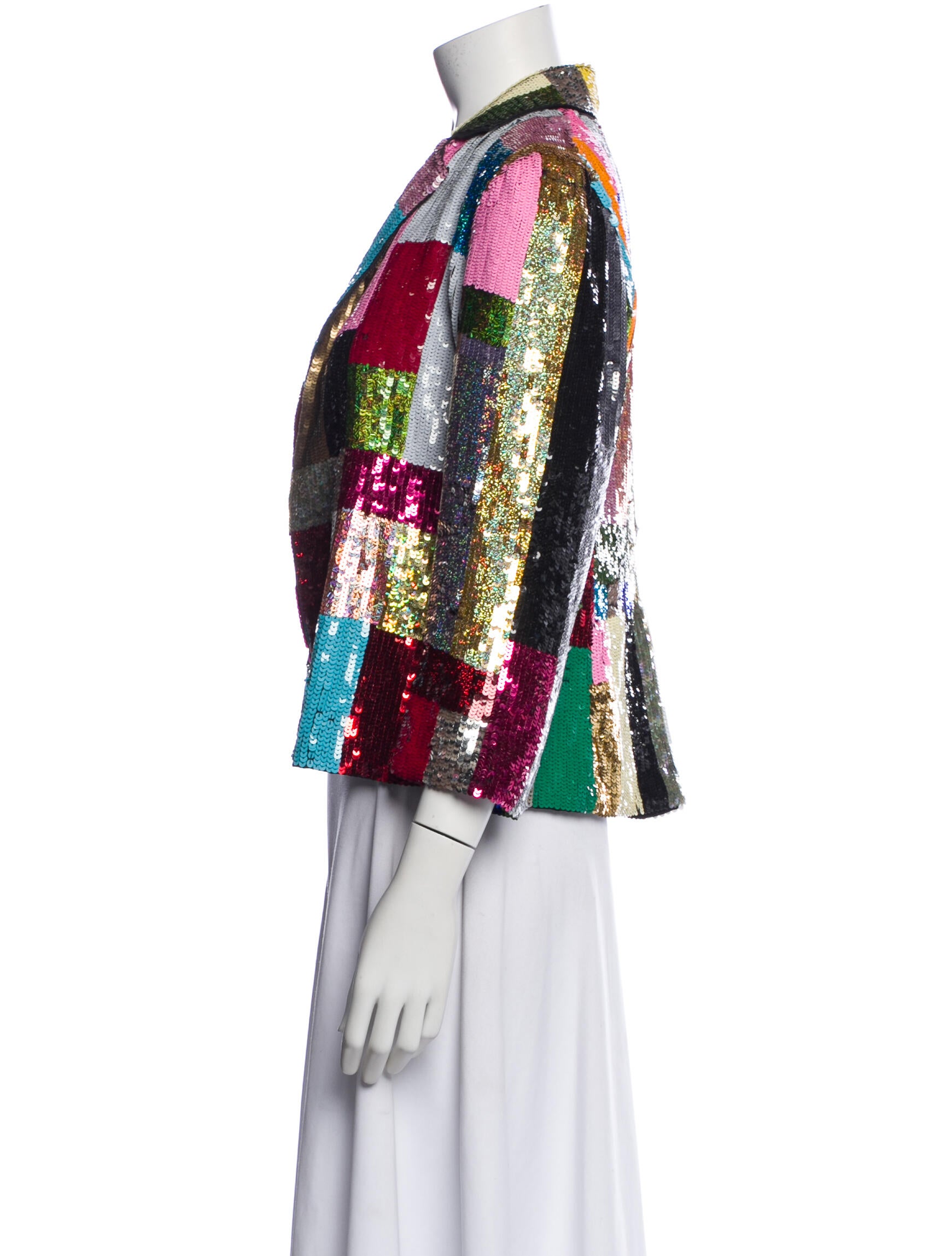 Libertine Colorblock Pattern Blazer