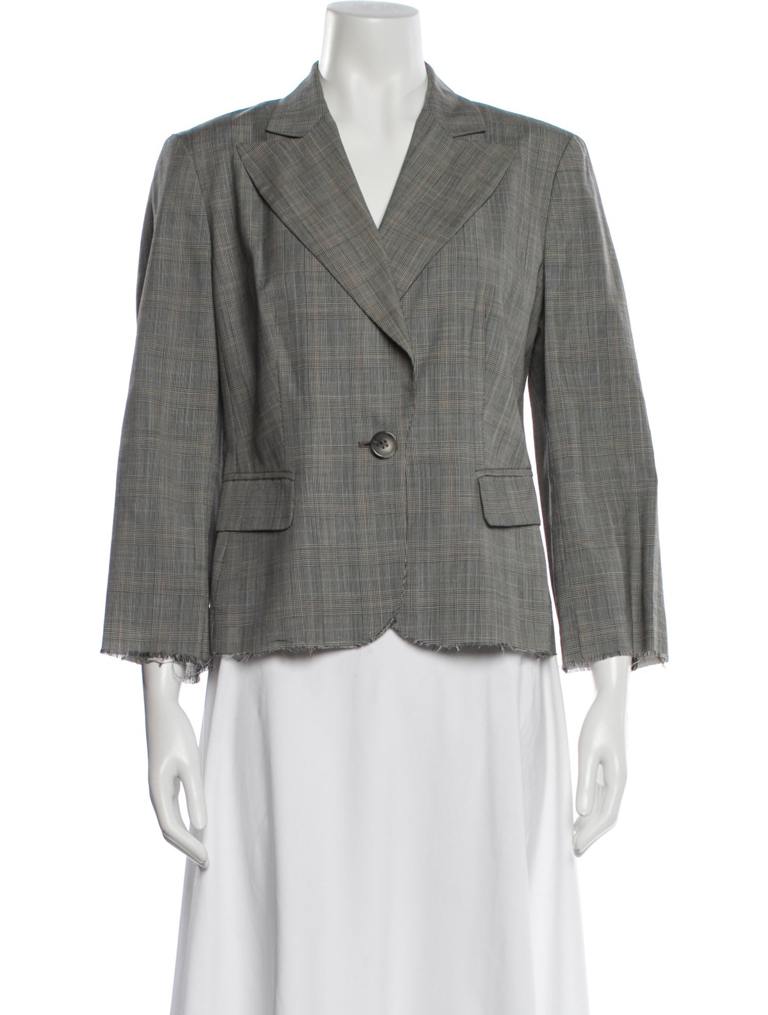 Libertine Plaid Print Blazer