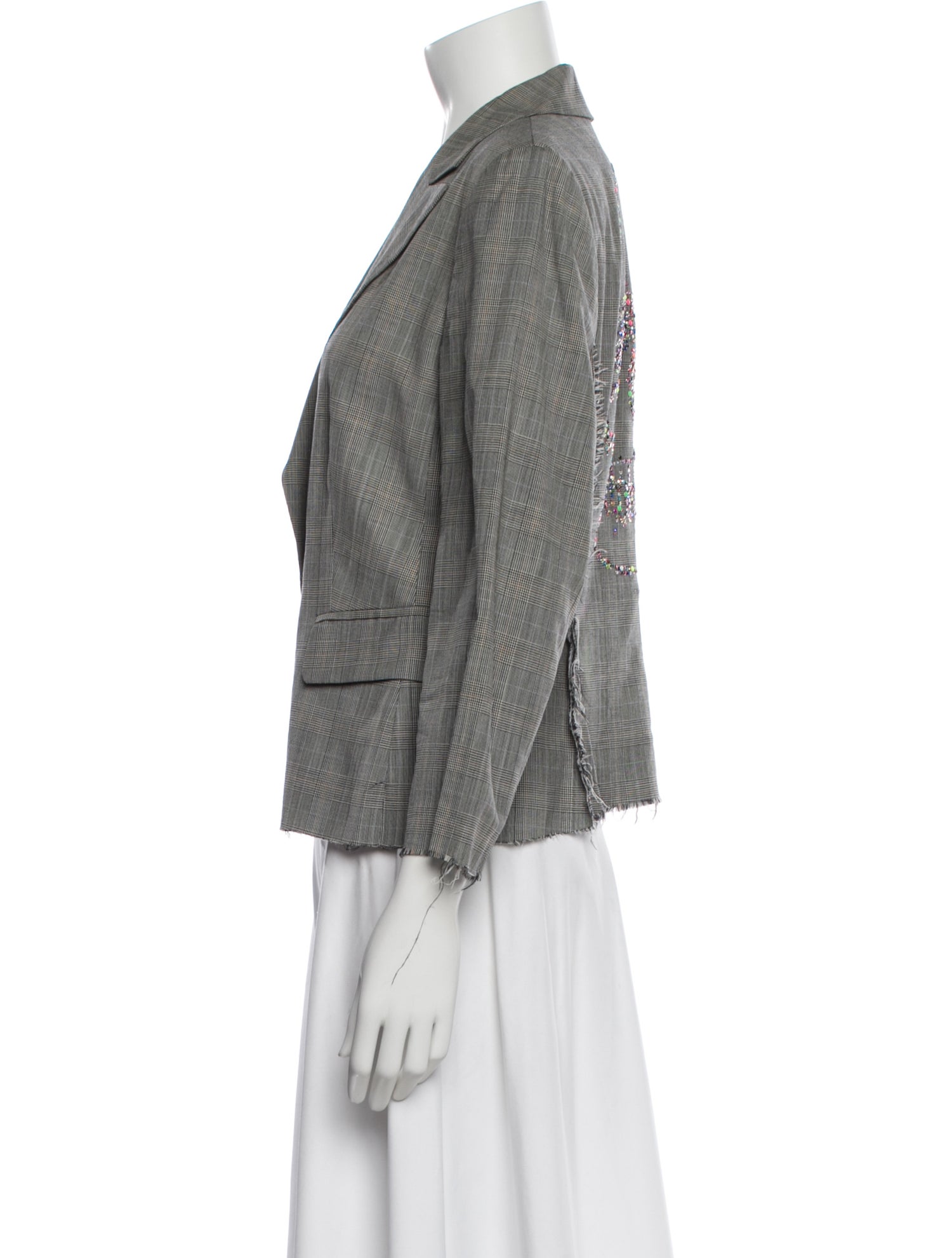 Libertine Plaid Print Blazer