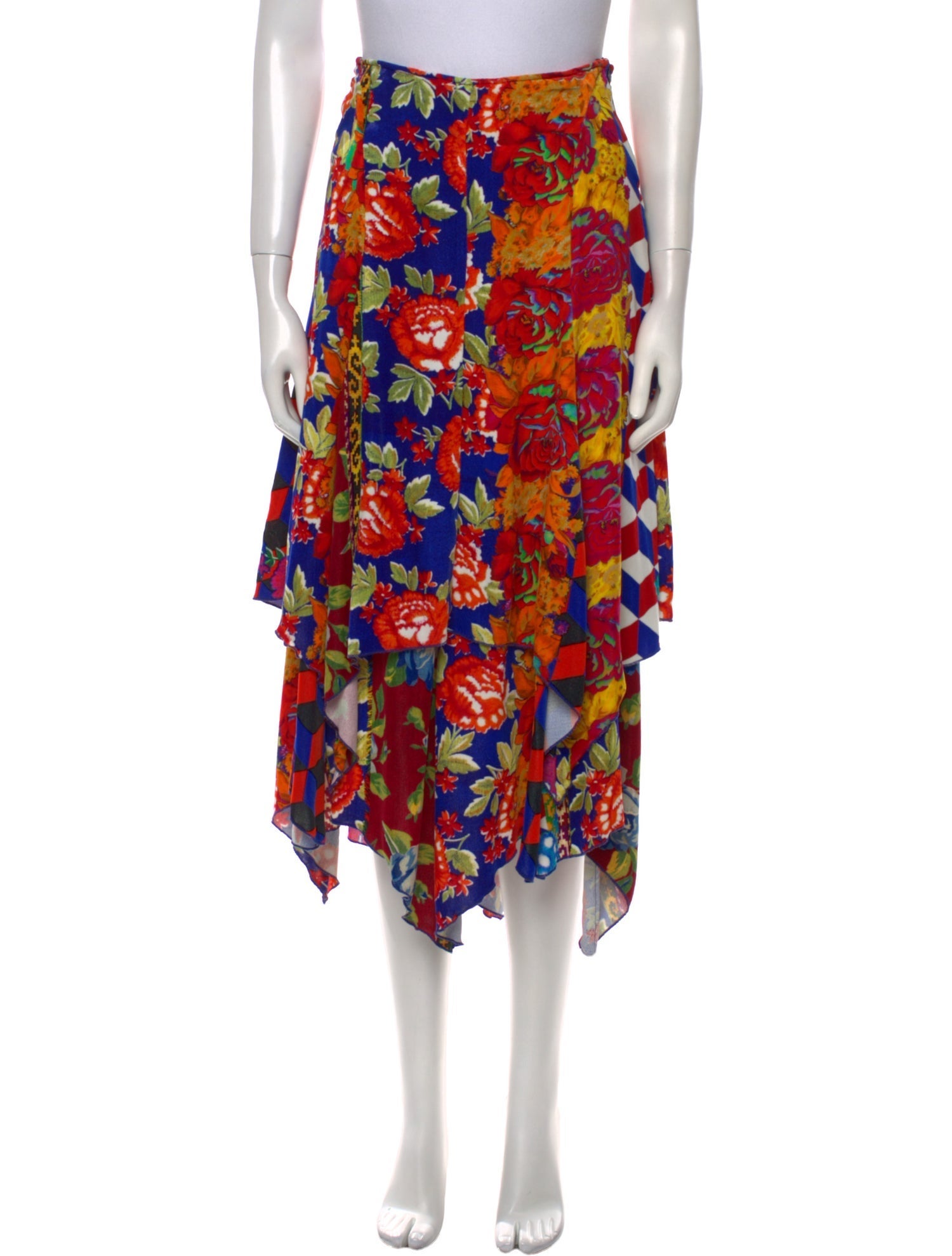 Libertine Floral Print Midi Length Skirt