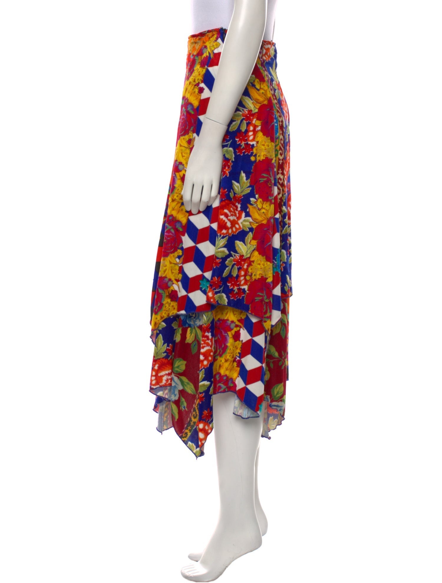 Libertine Floral Print Midi Length Skirt