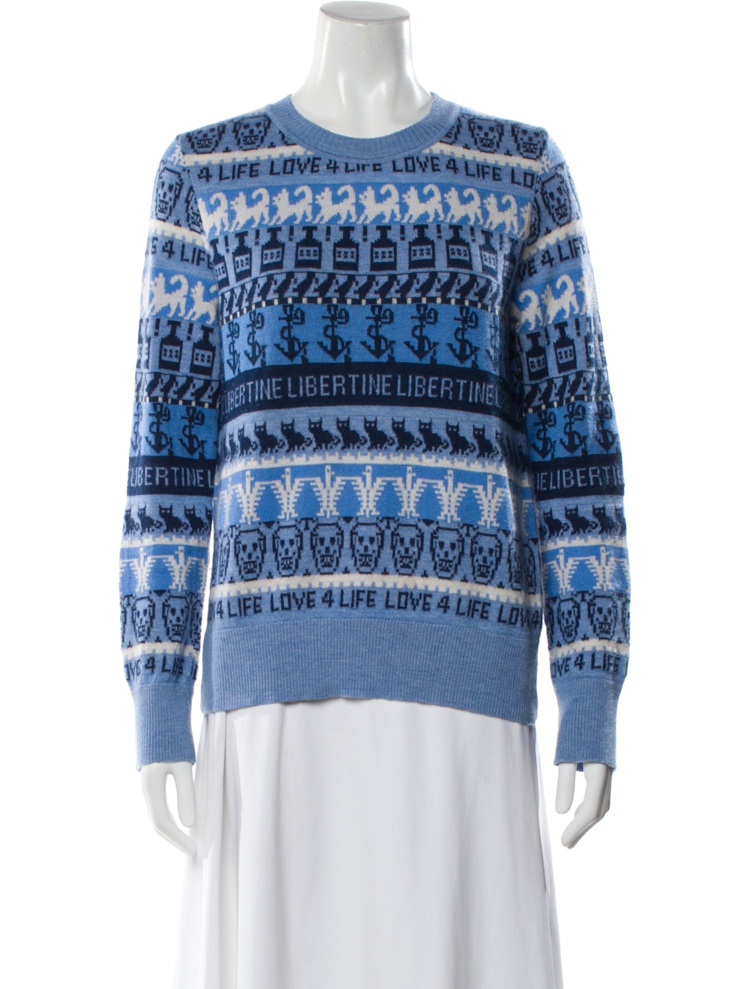Libertine Cashmere Printed Sweater