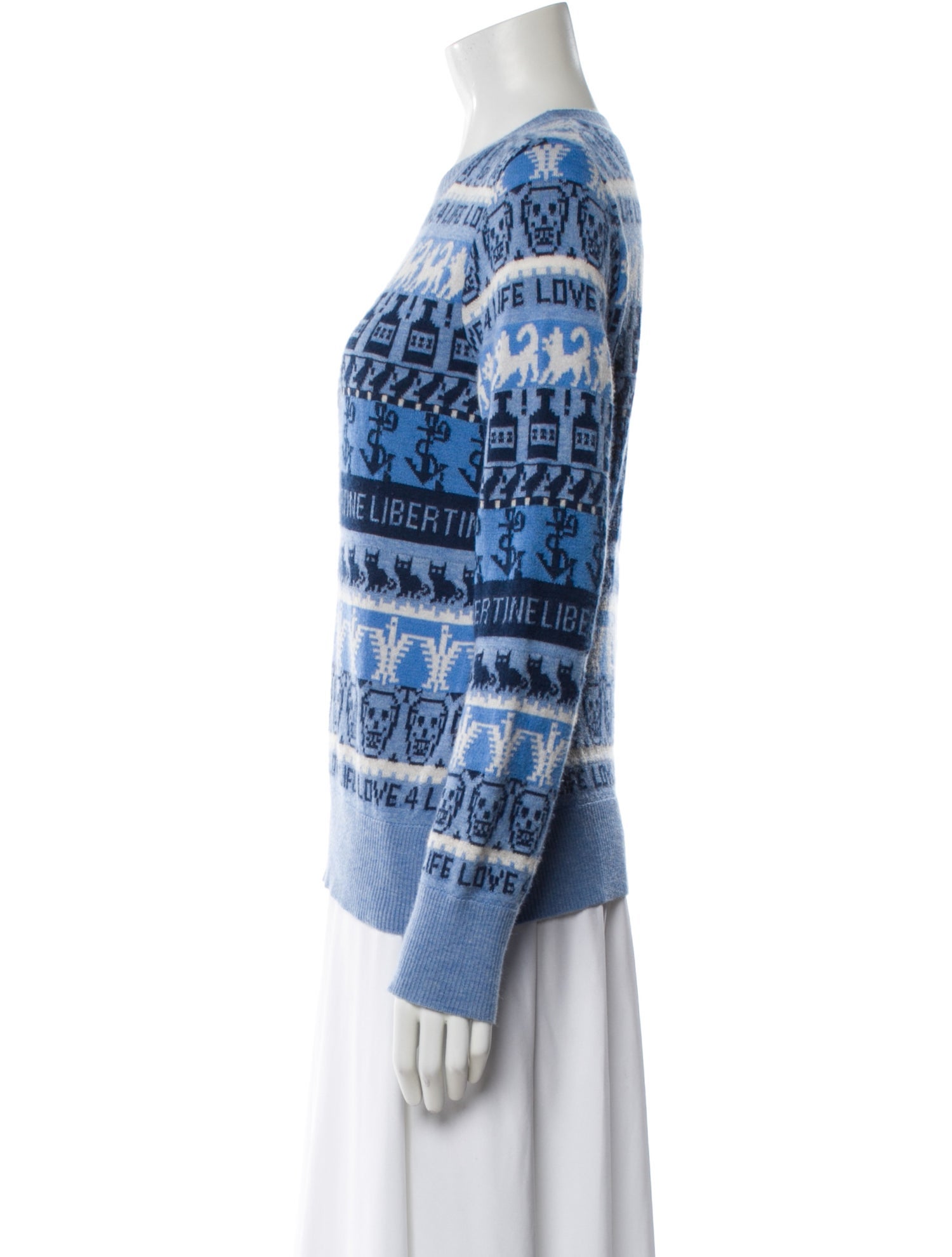 Libertine Cashmere Printed Sweater