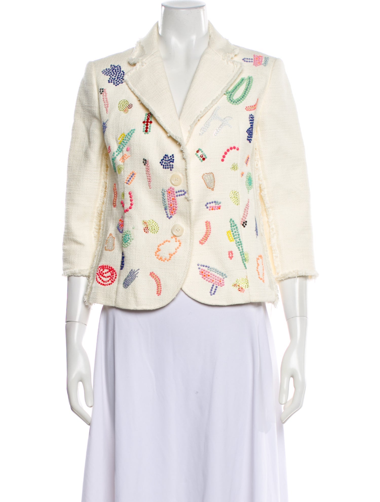 Libertine Wool Patterned Blazer
