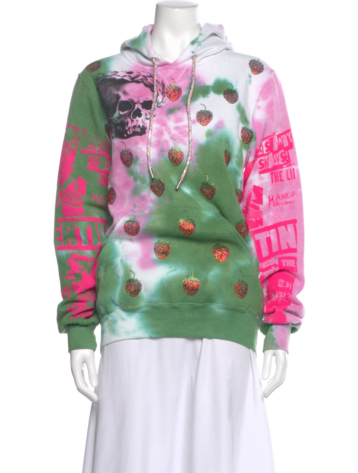 Libertine Tie-Dye Print Crew Neck Hoodie