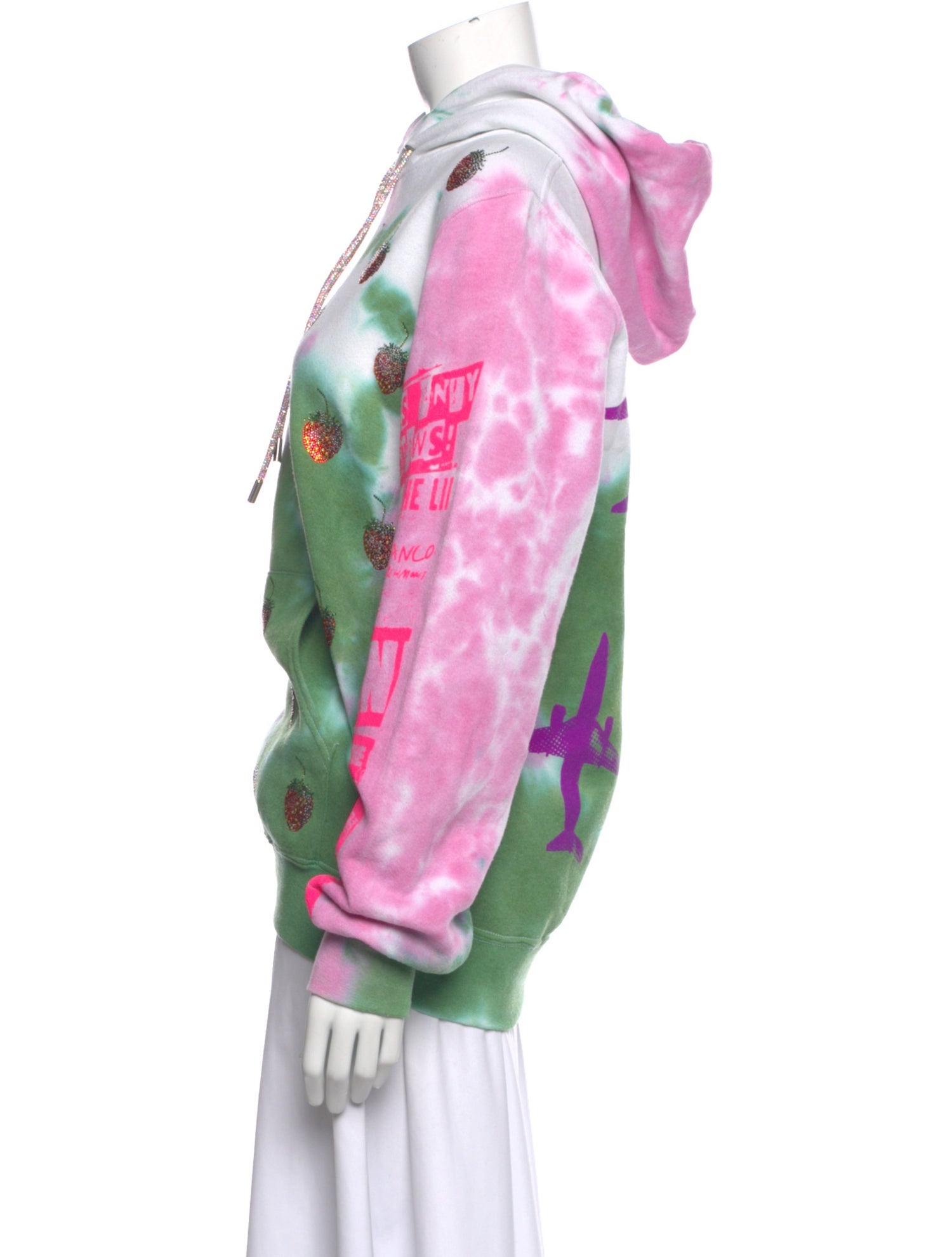 Libertine Tie-Dye Print Crew Neck Hoodie