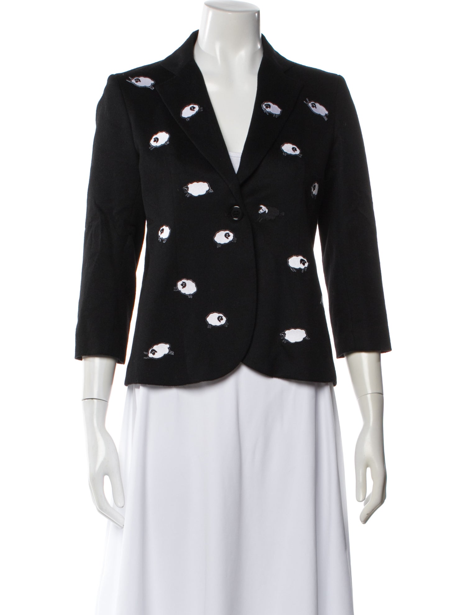 Libertine Camel Hair Printed Blazer