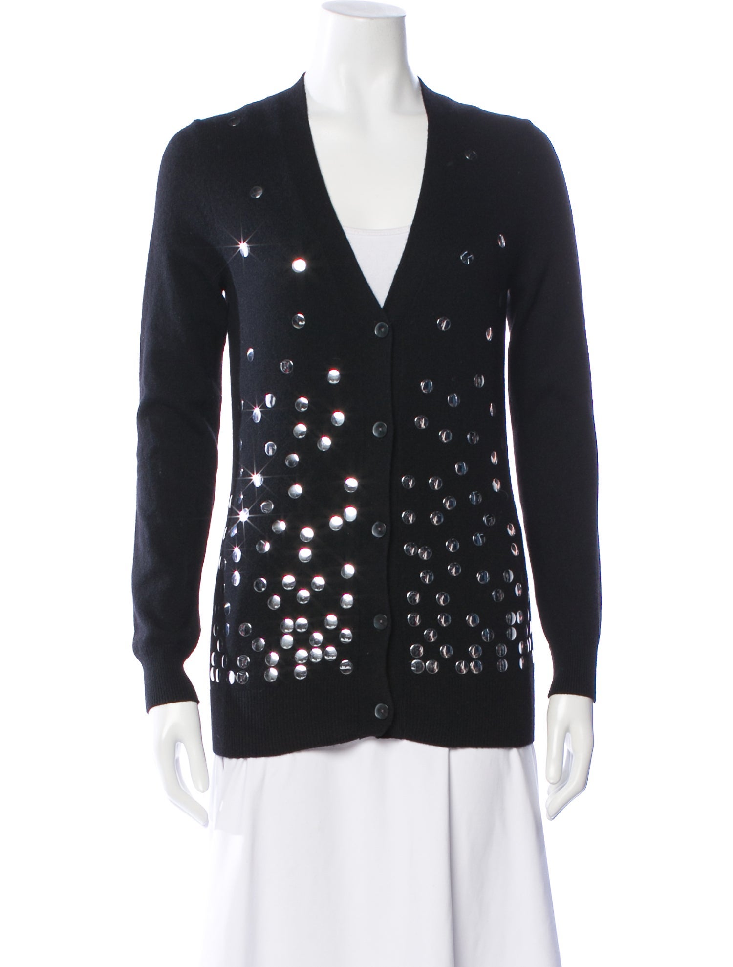 Libertine Polka Dot Print V-Neck Sweater