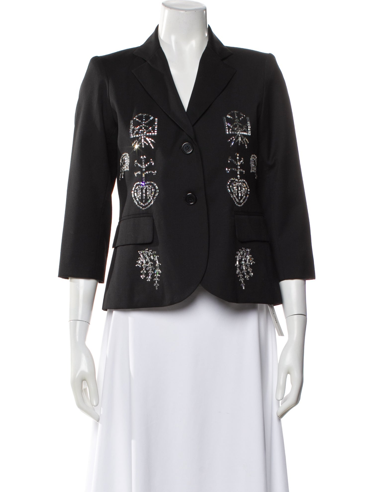 Libertine Wool Printed Blazer