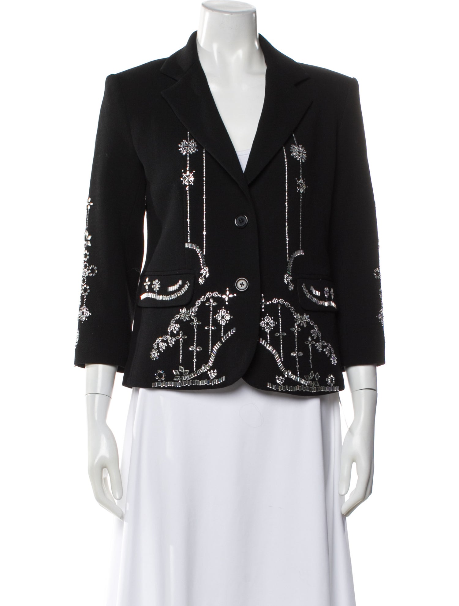 Libertine Wool Printed Blazer
