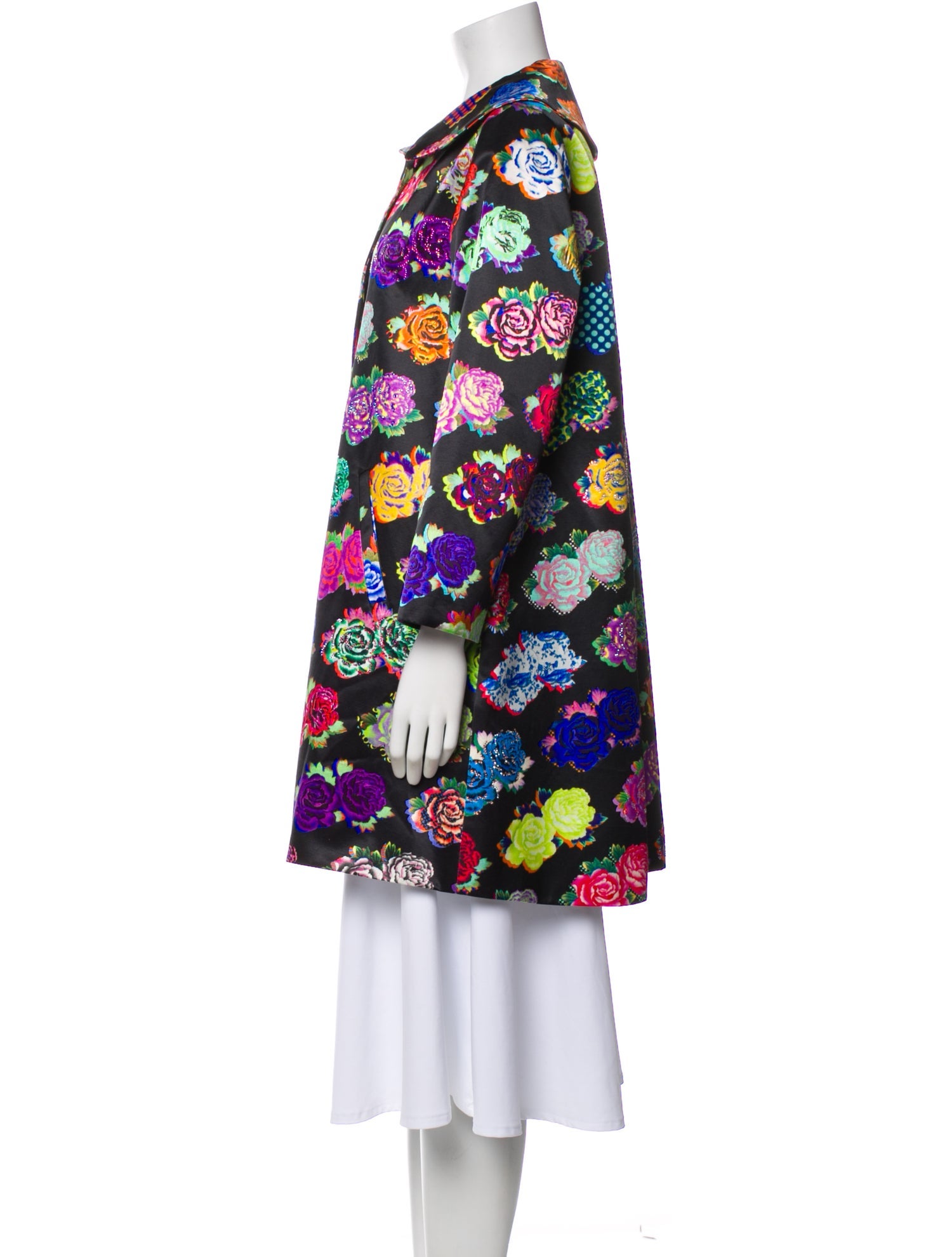 Libertine Floral Print Trench Coat