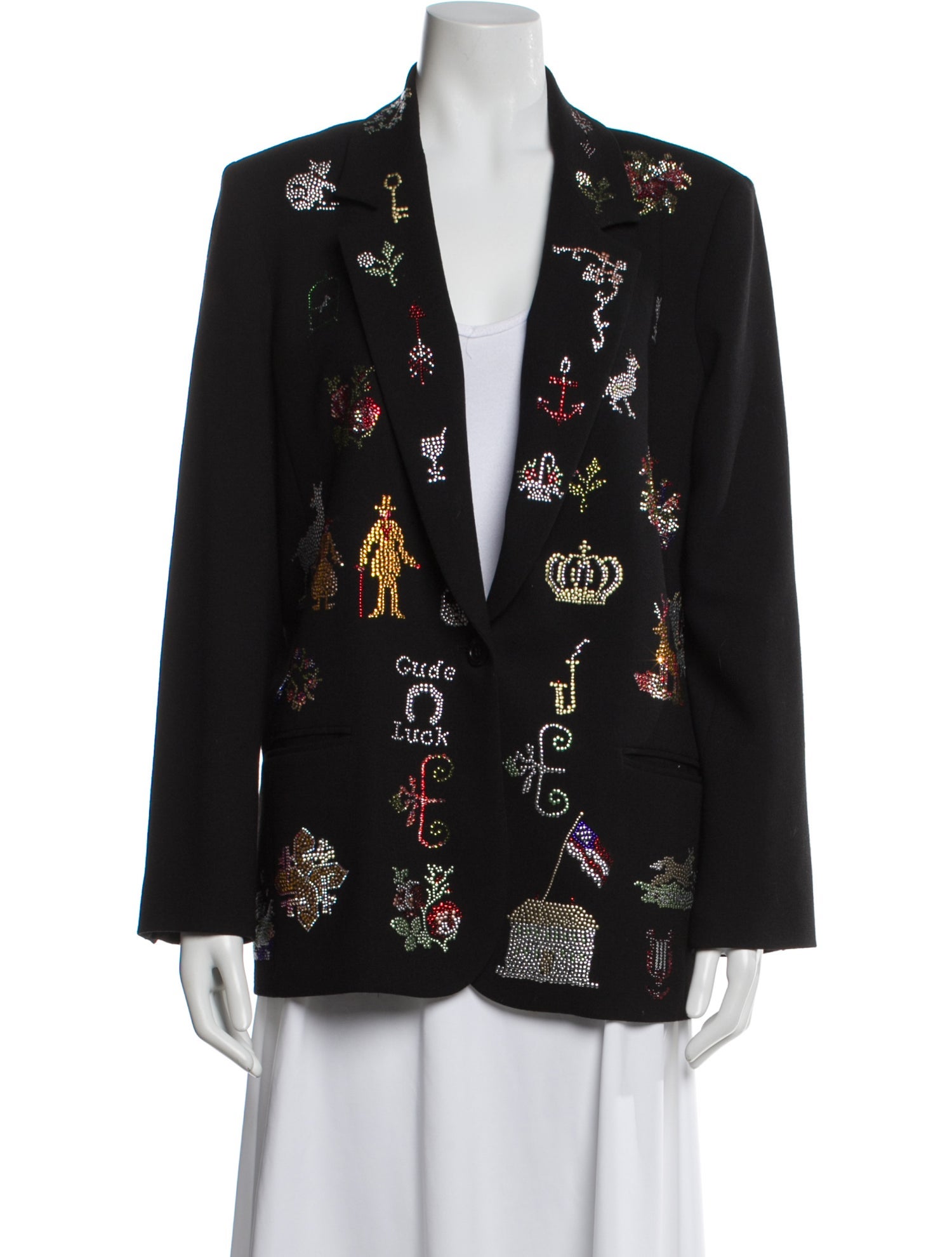 Libertine Wool Printed Evening Jacket