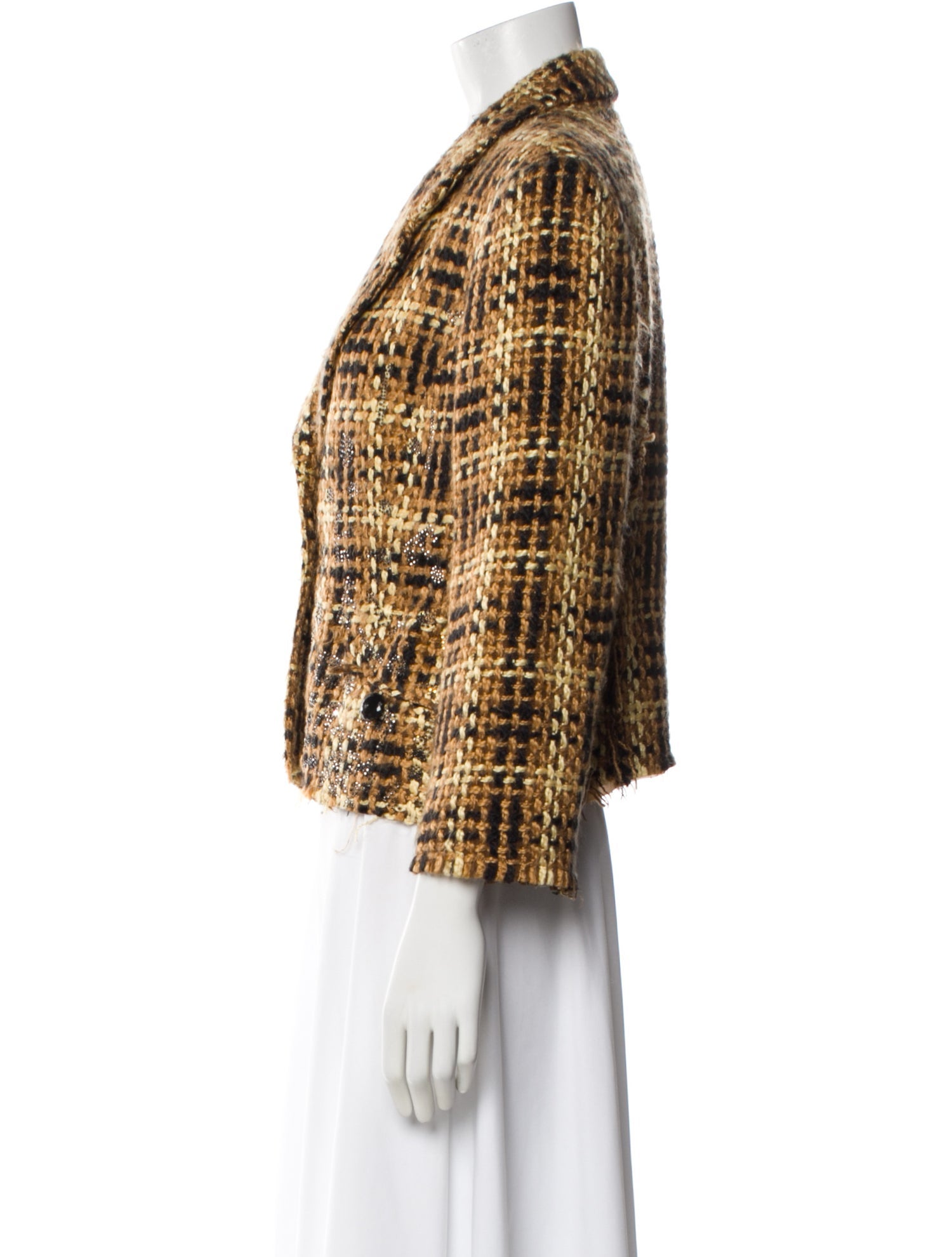 Libertine Plaid Print Blazer