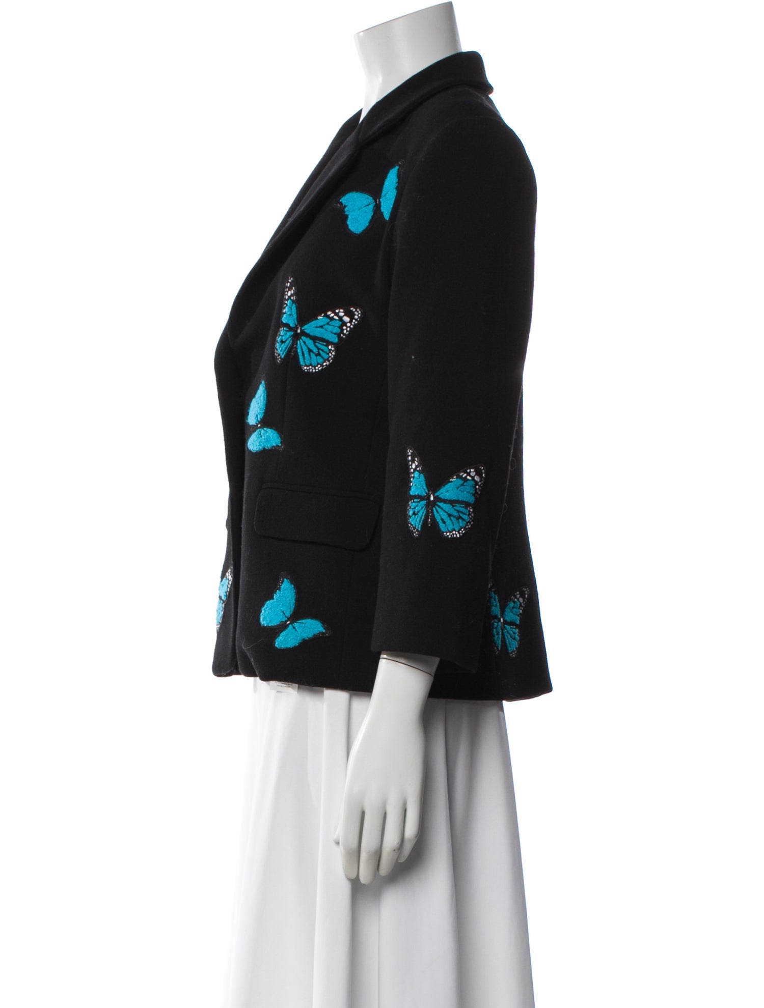 Libertine Wool Printed Blazer