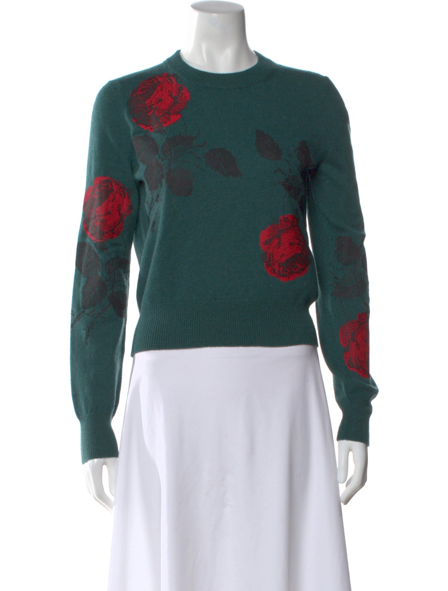 Libertine Cashmere Floral Print Sweater