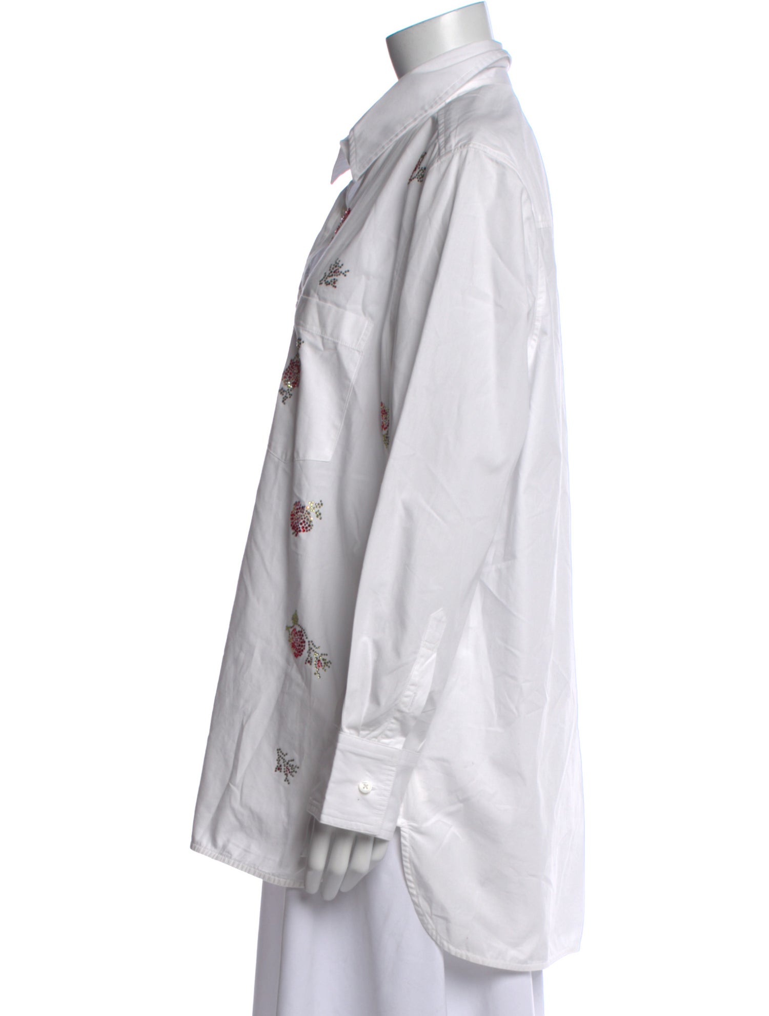 Libertine Floral Print Long Sleeve Button-Up Top
