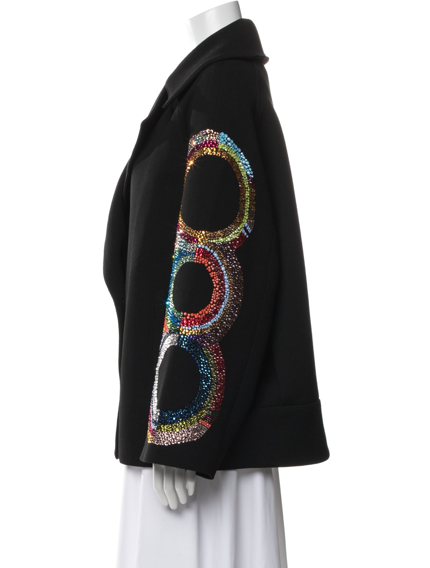 Libertine Wool Graphic Print Coat
