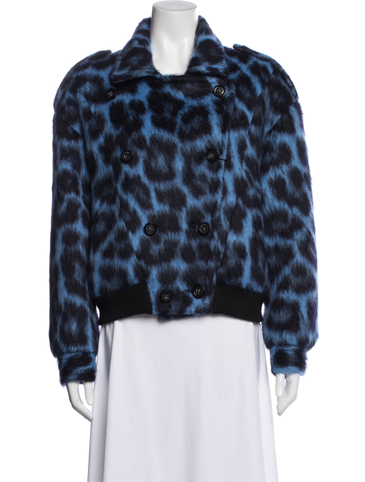 Libertine Wool Animal Print Faux Fur Jacket w/ Tags