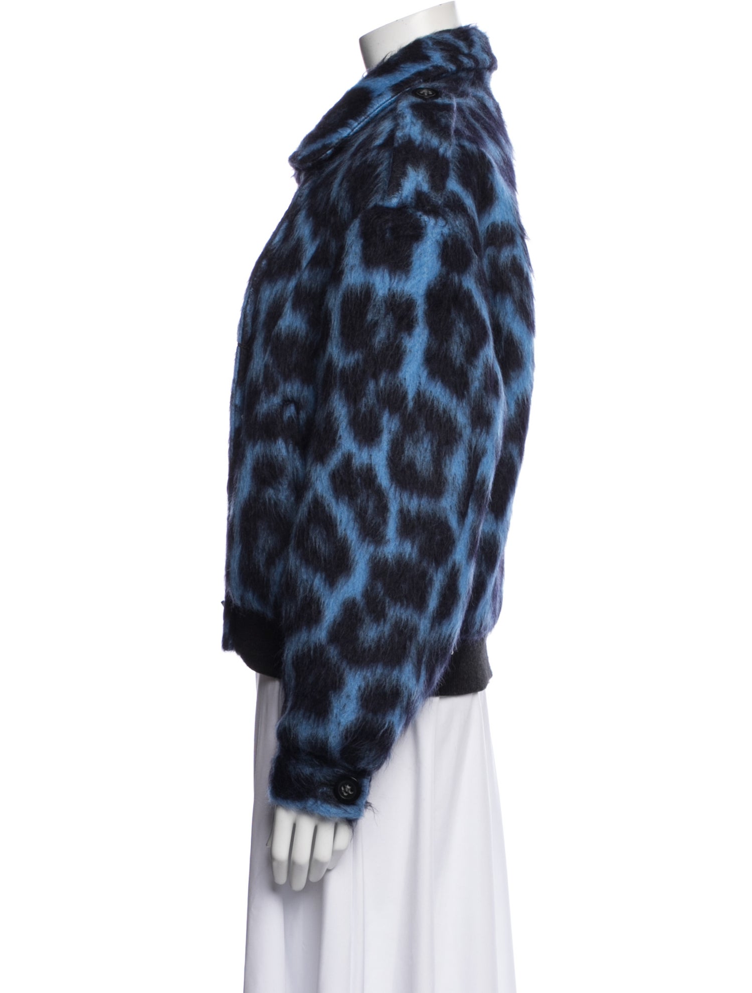 Libertine Wool Animal Print Faux Fur Jacket w/ Tags
