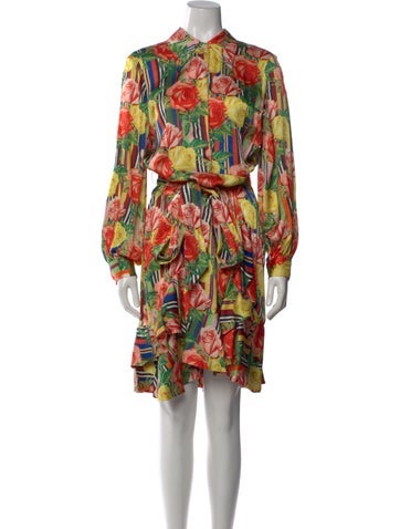 Pre-owned Libertine Silk Mini Dress In Orange