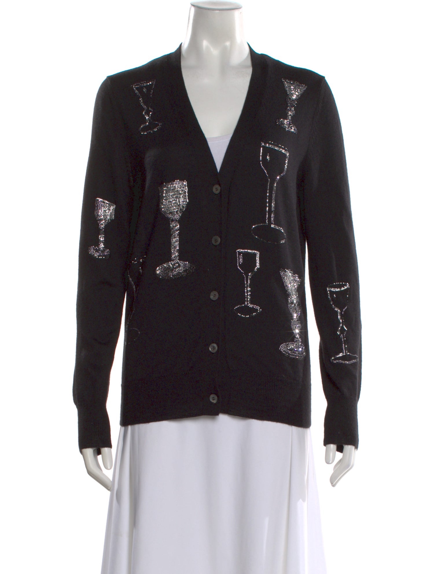 Libertine Cashmere Graphic Print Sweater