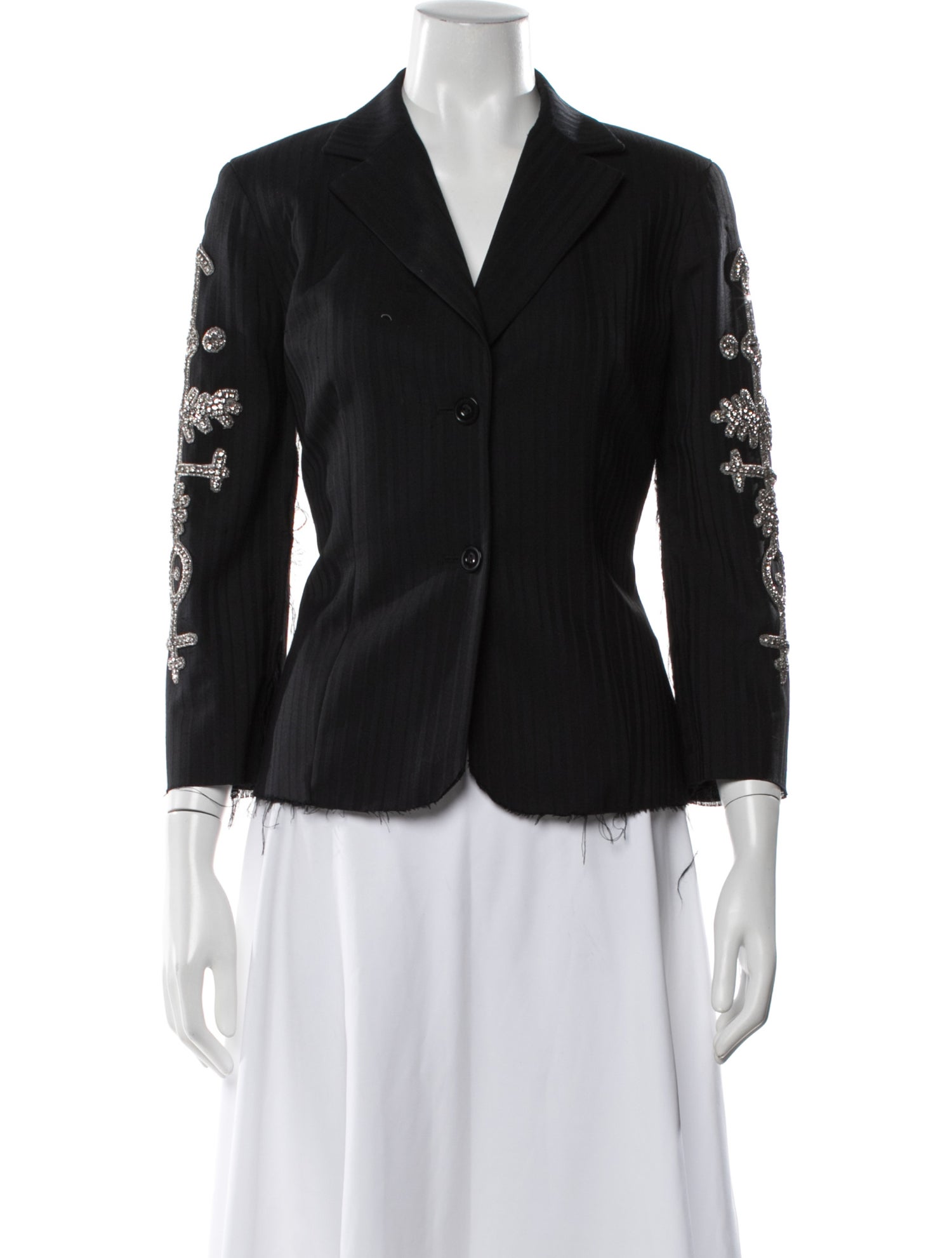 Prada 2024 Virgin Wool Blazer w/ Tags - Grey Jackets, Clothing