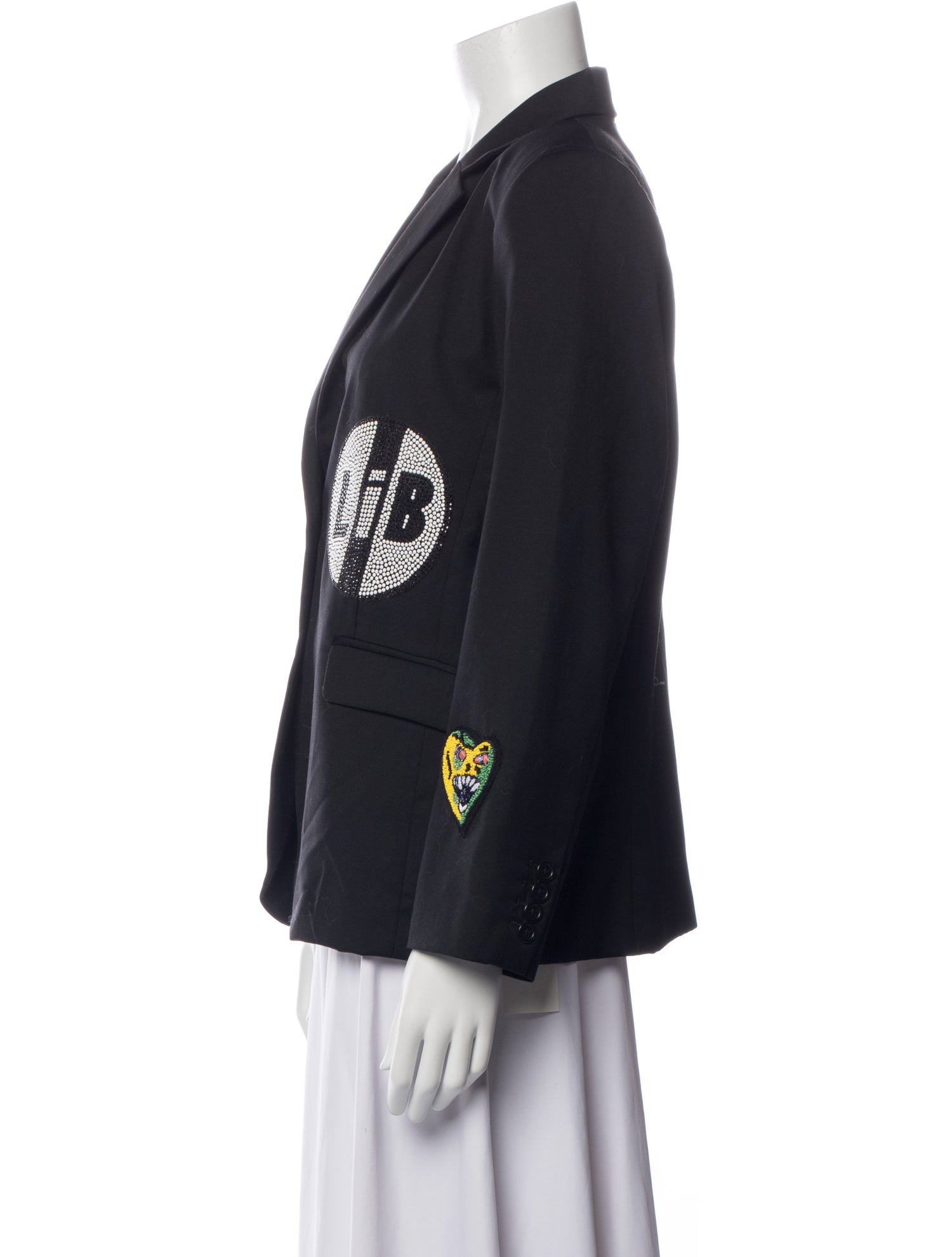 Libertine Wool Graphic Print Blazer