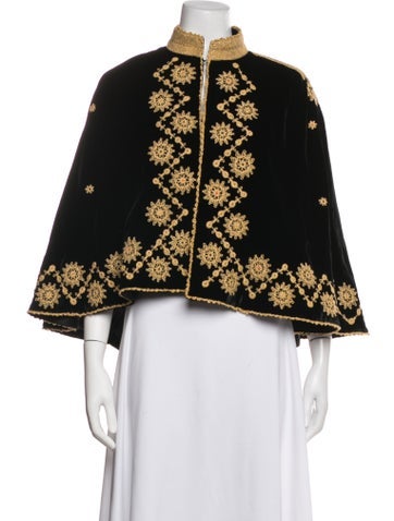 Pre-owned Libertine Patterned Cape In Black