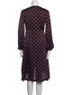 Liviana Conti Polka Dot Print Midi Length Dress