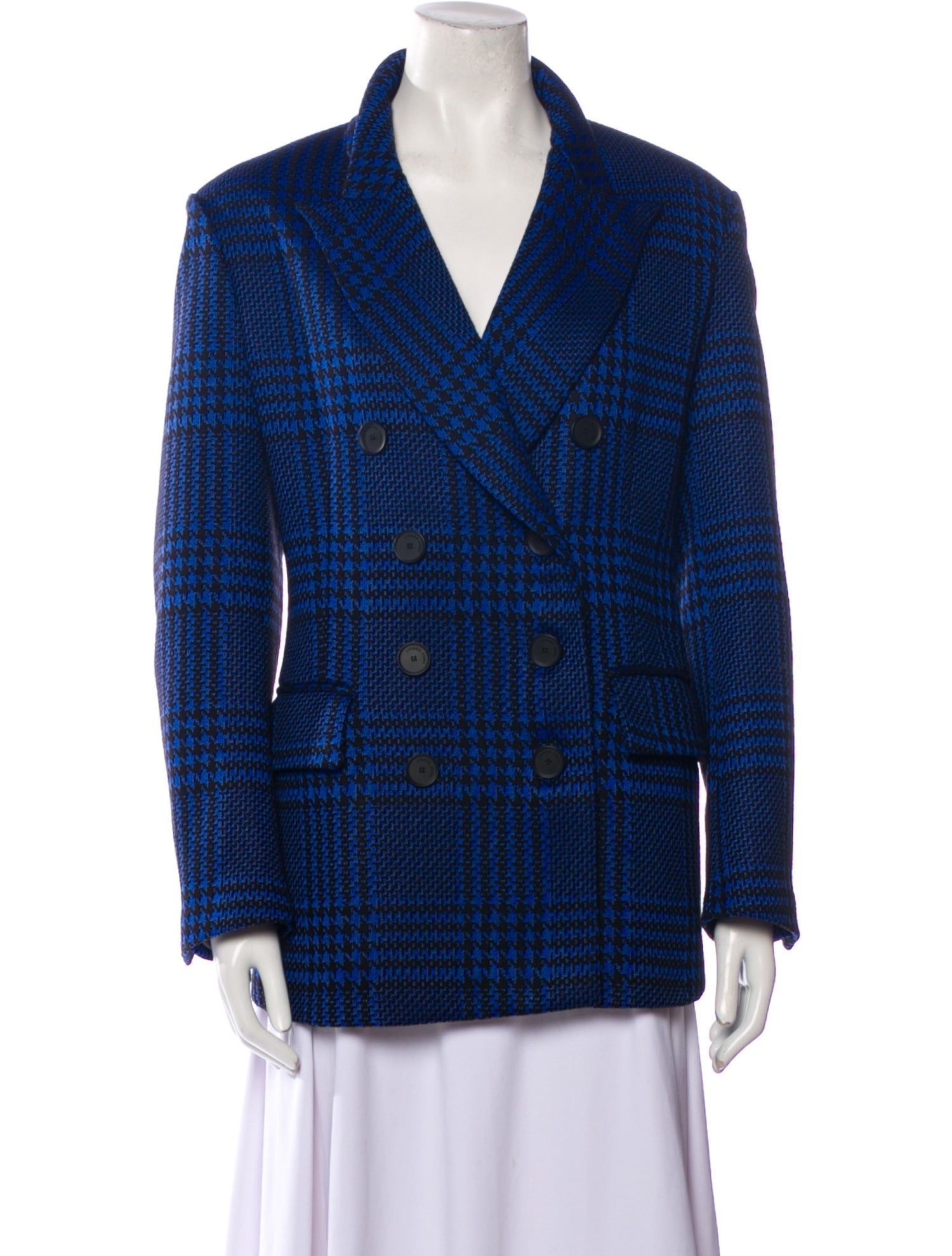 Liviana Conti Plaid Print Blazer