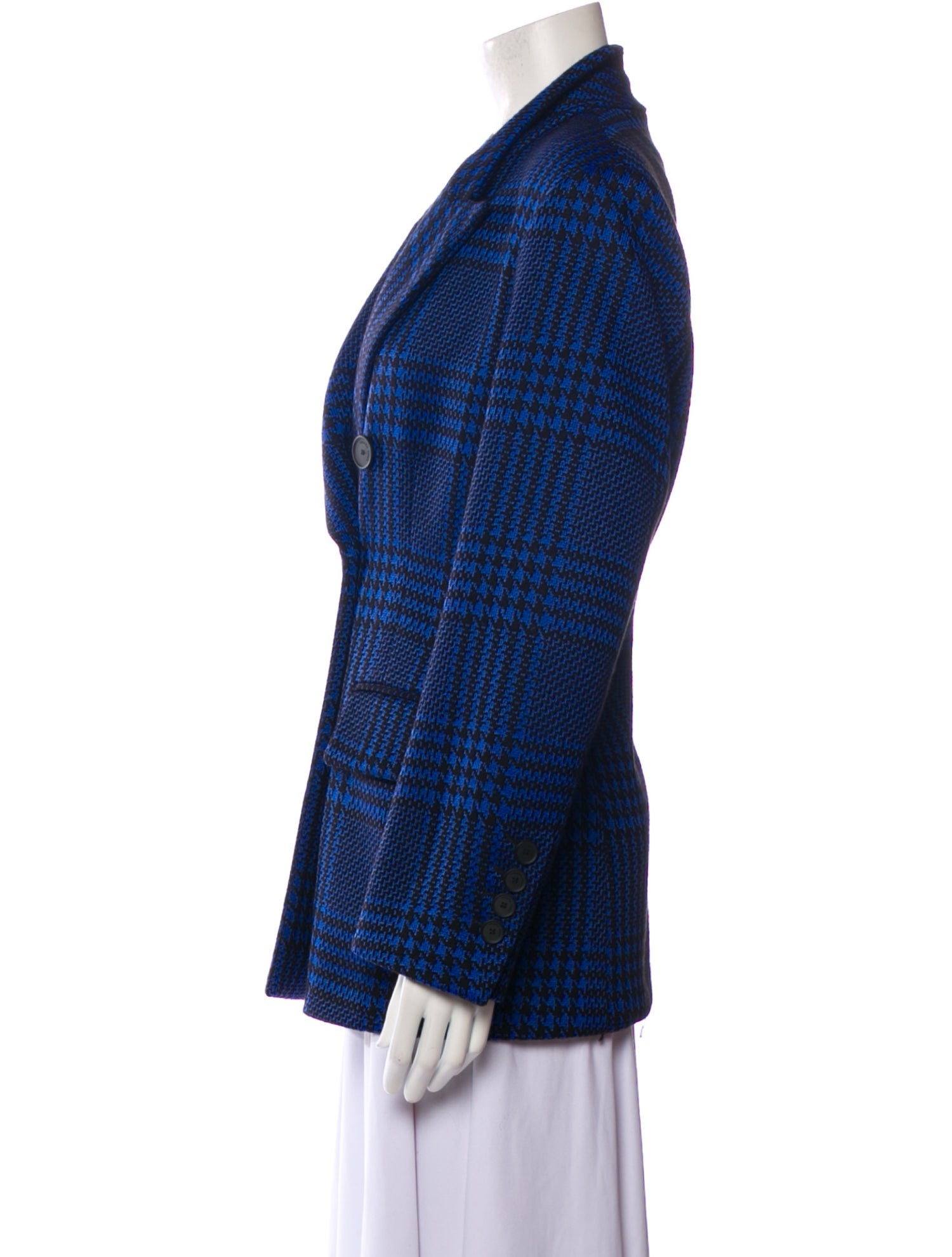 Liviana Conti Plaid Print Blazer