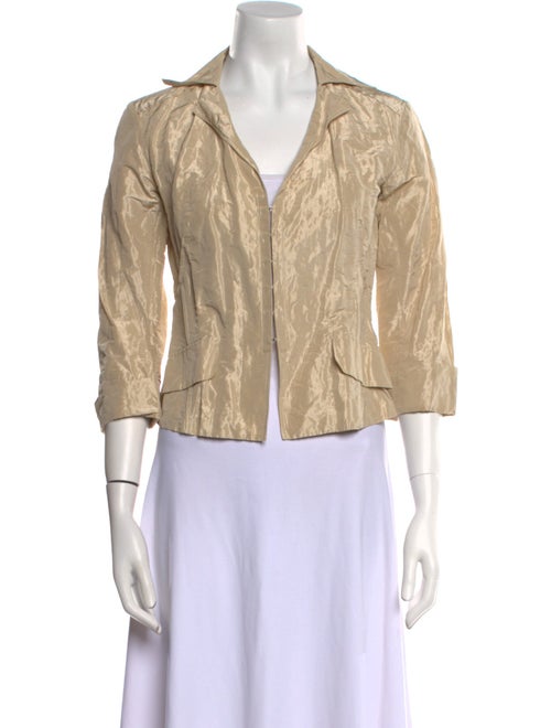 Lida Baday Three-Quarter Sleeve Button-Up Top