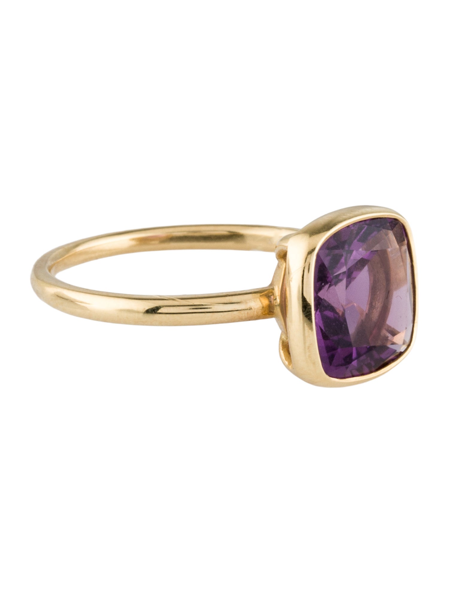 Lisa Eldridge Jewels 18K 3.10ct Amethyst The Eva Cocktail Ring