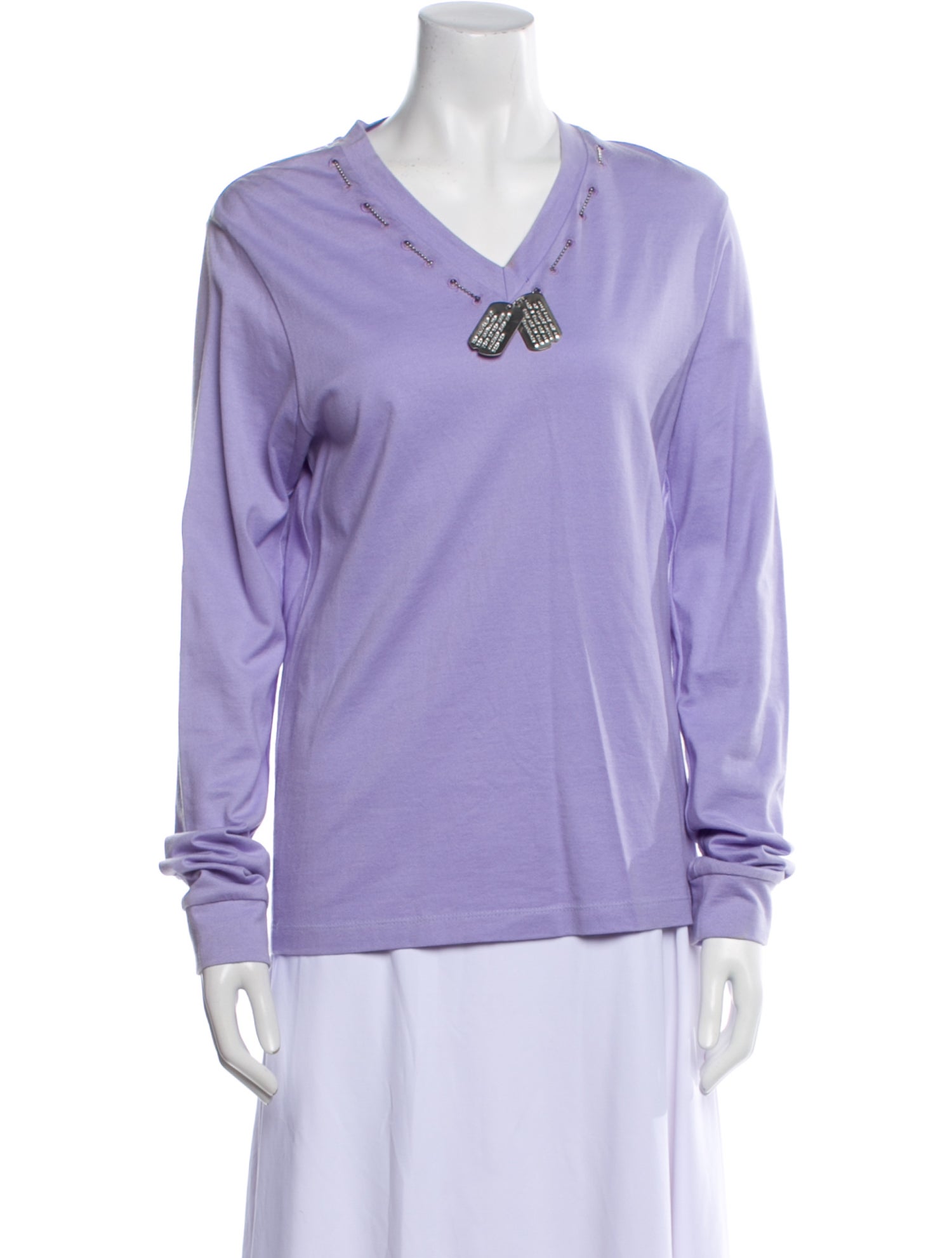 Linder Silk V-Neck Sweatshirt