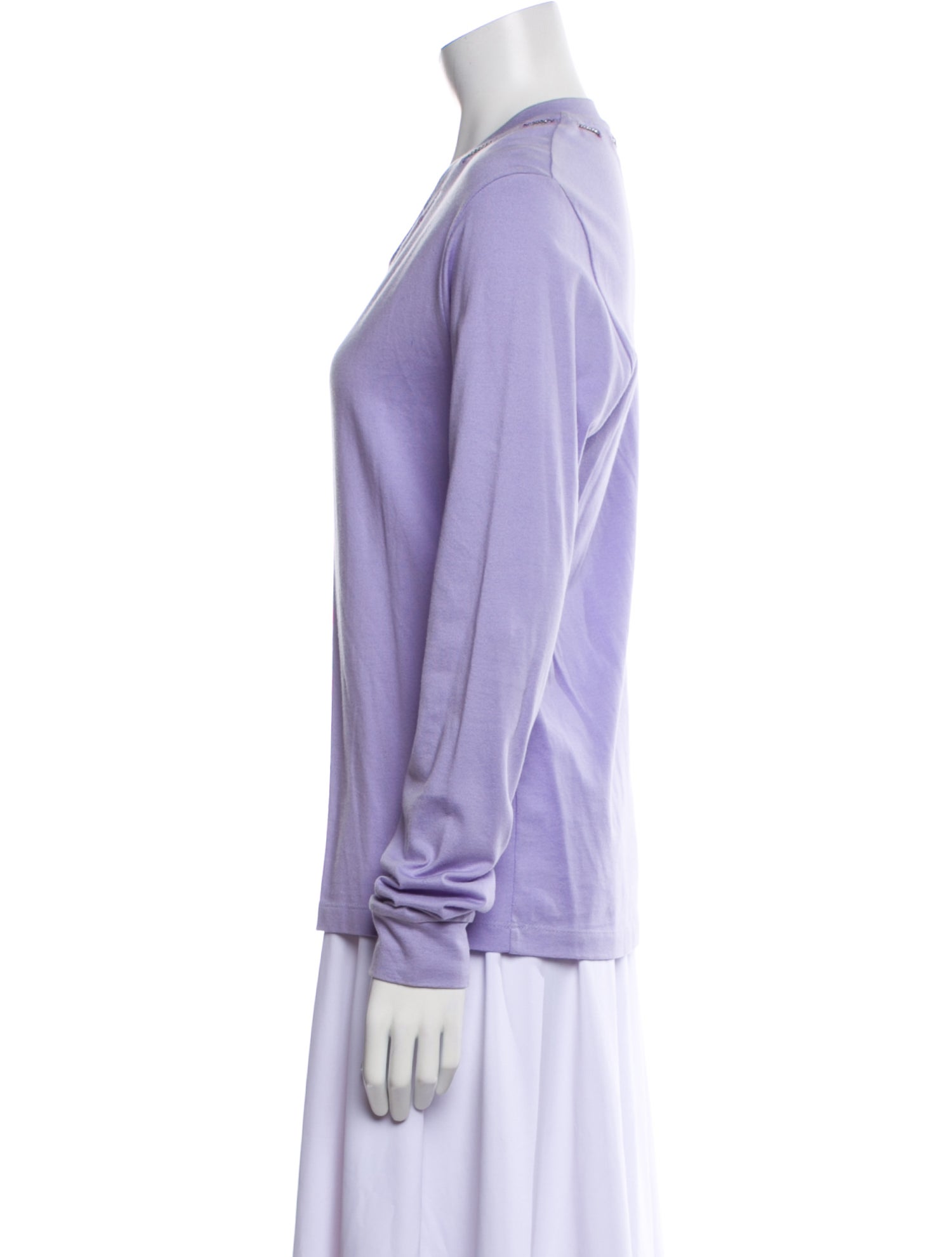 Linder Silk V-Neck Sweatshirt